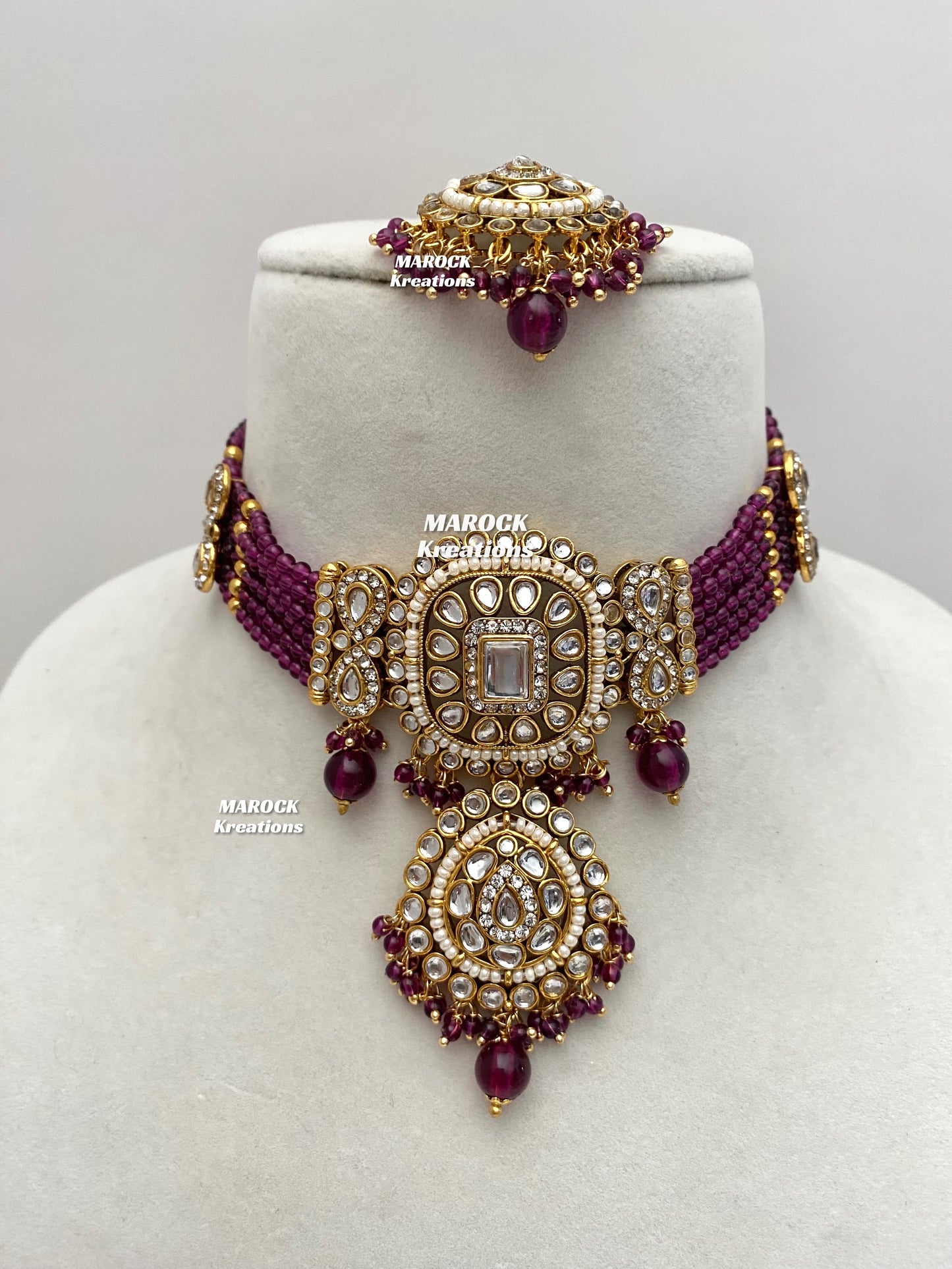 Simona Premium Quality Kundan Choker set