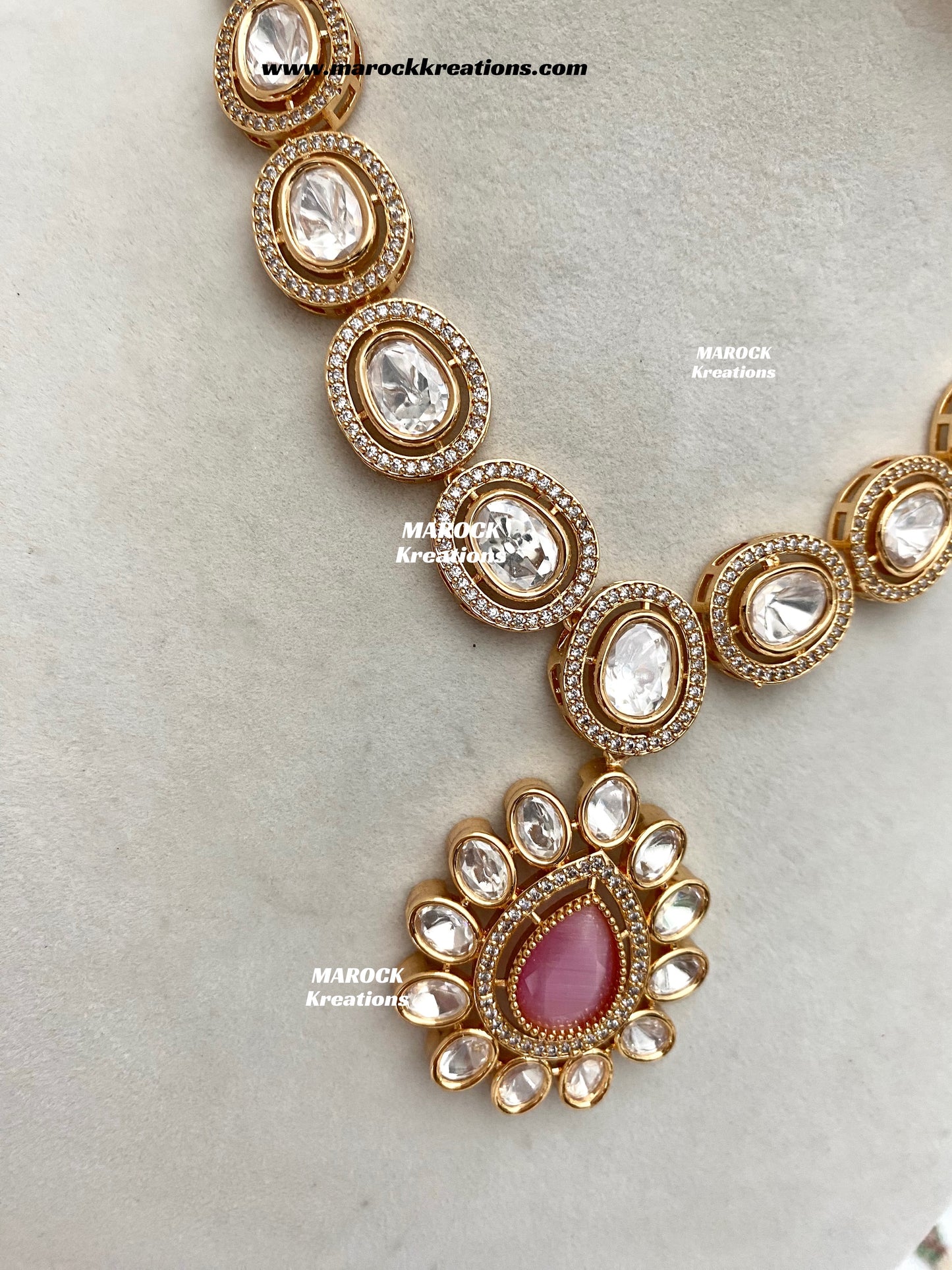 Mariam Tyani inspired Premium Quality Kundan Necklace set