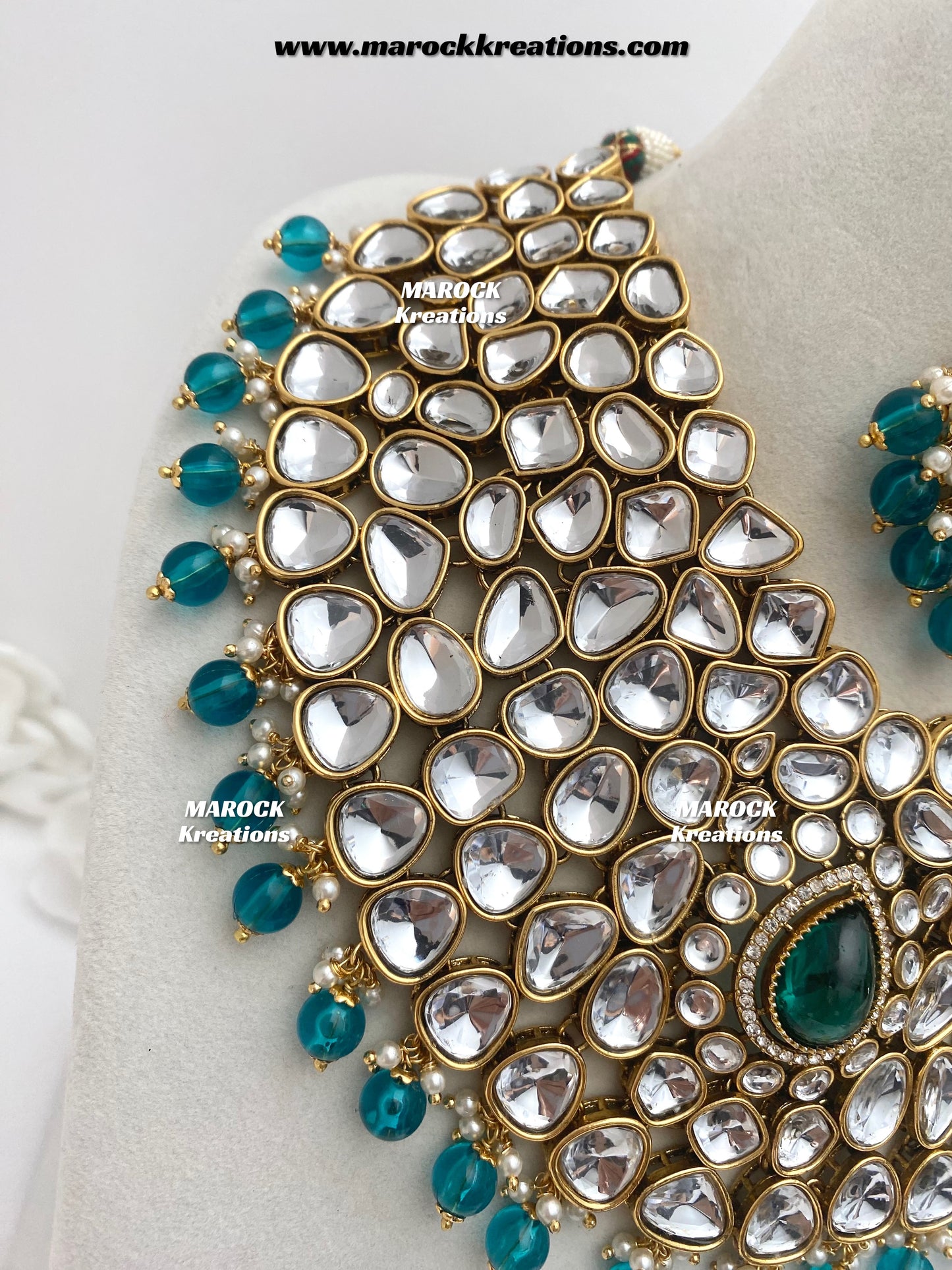 Ruhi Premium Quality Statement Kundan Necklace/Bridal set