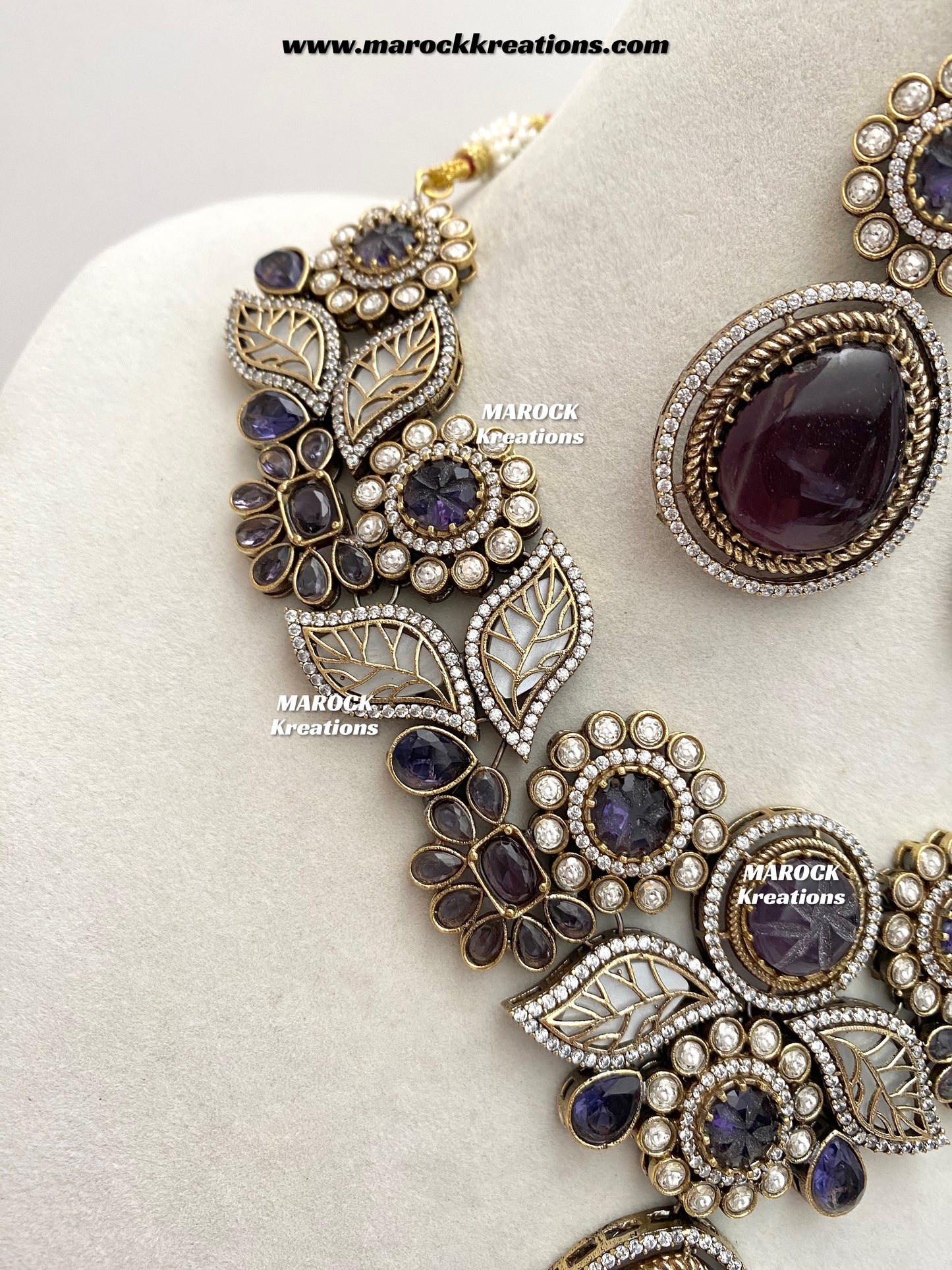 Angela Sabyasachi inspired Premium Quality Moissanite Kundan Necklace set