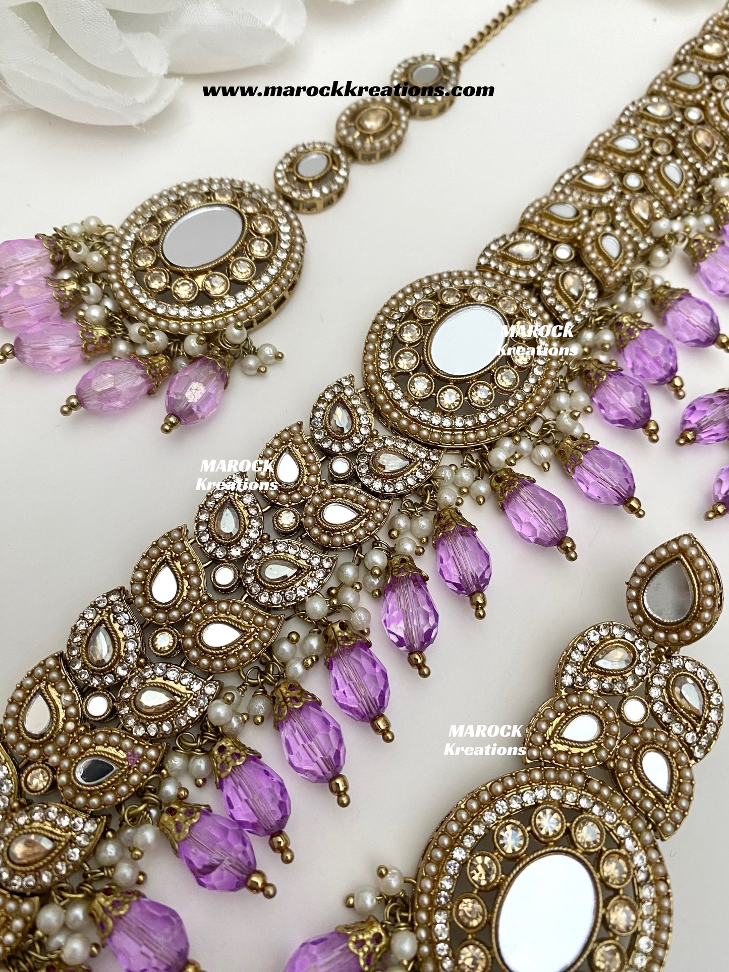 Resmin Premium Quality Mirror Choker set