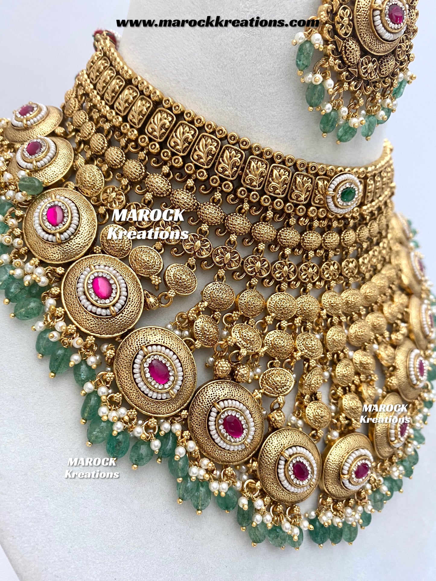 Navie Premium Quality Gold Plated Bridal set