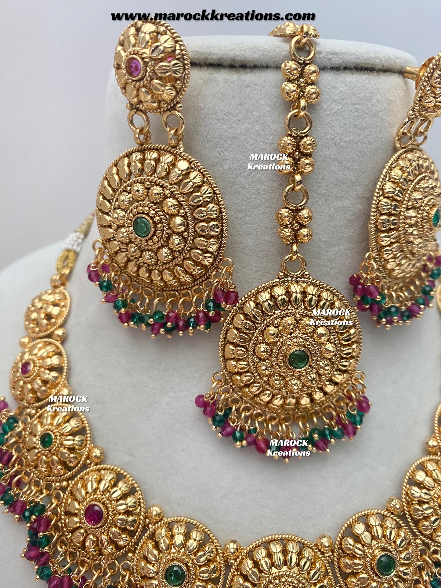 Roxana Premium Quality Gold Plated necklace set