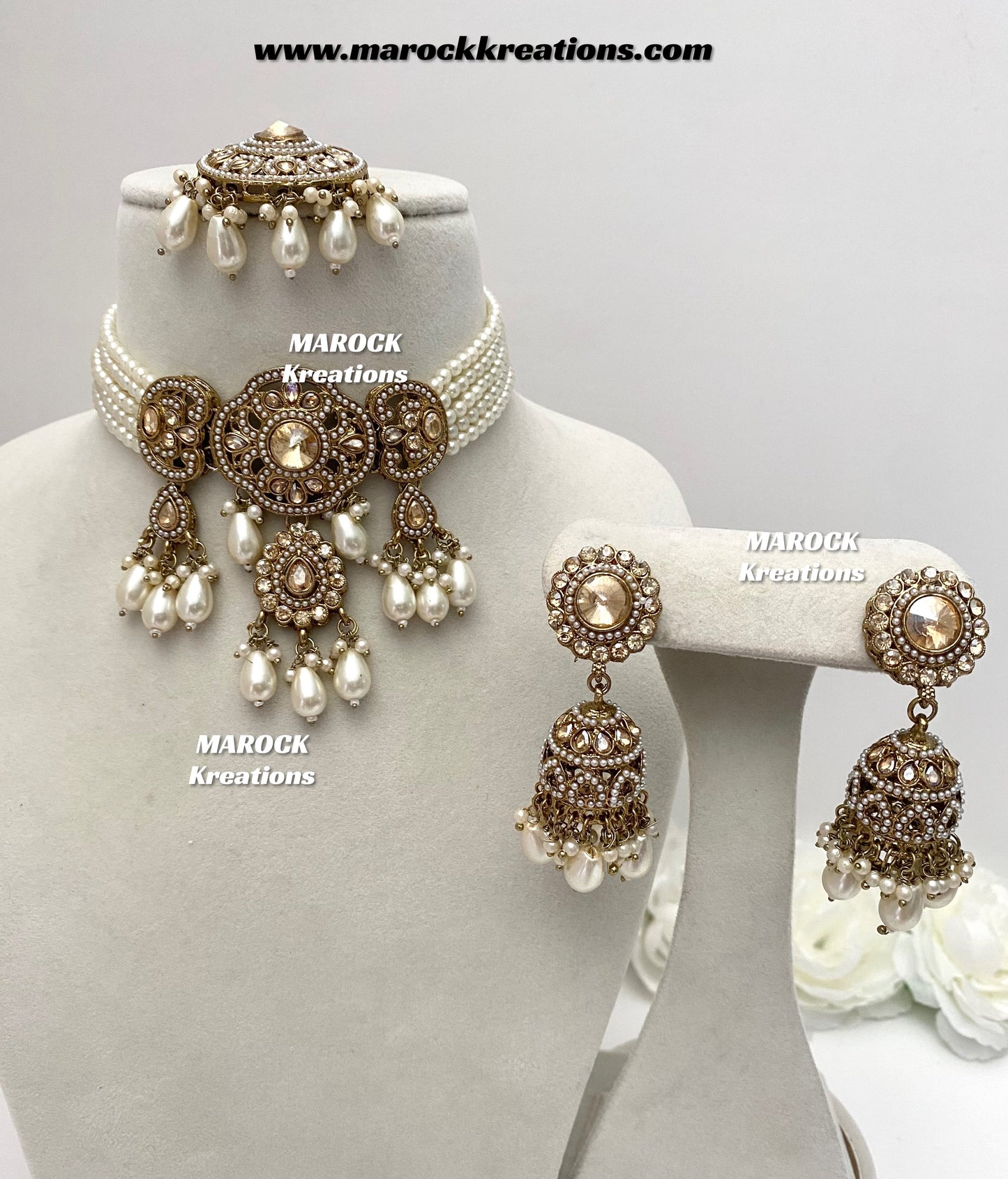 Meghna Polki choker set
