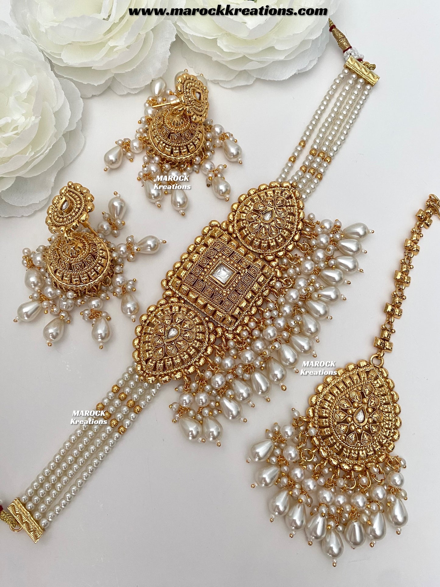 Asna Premium Quality Gold Plated statement choker set