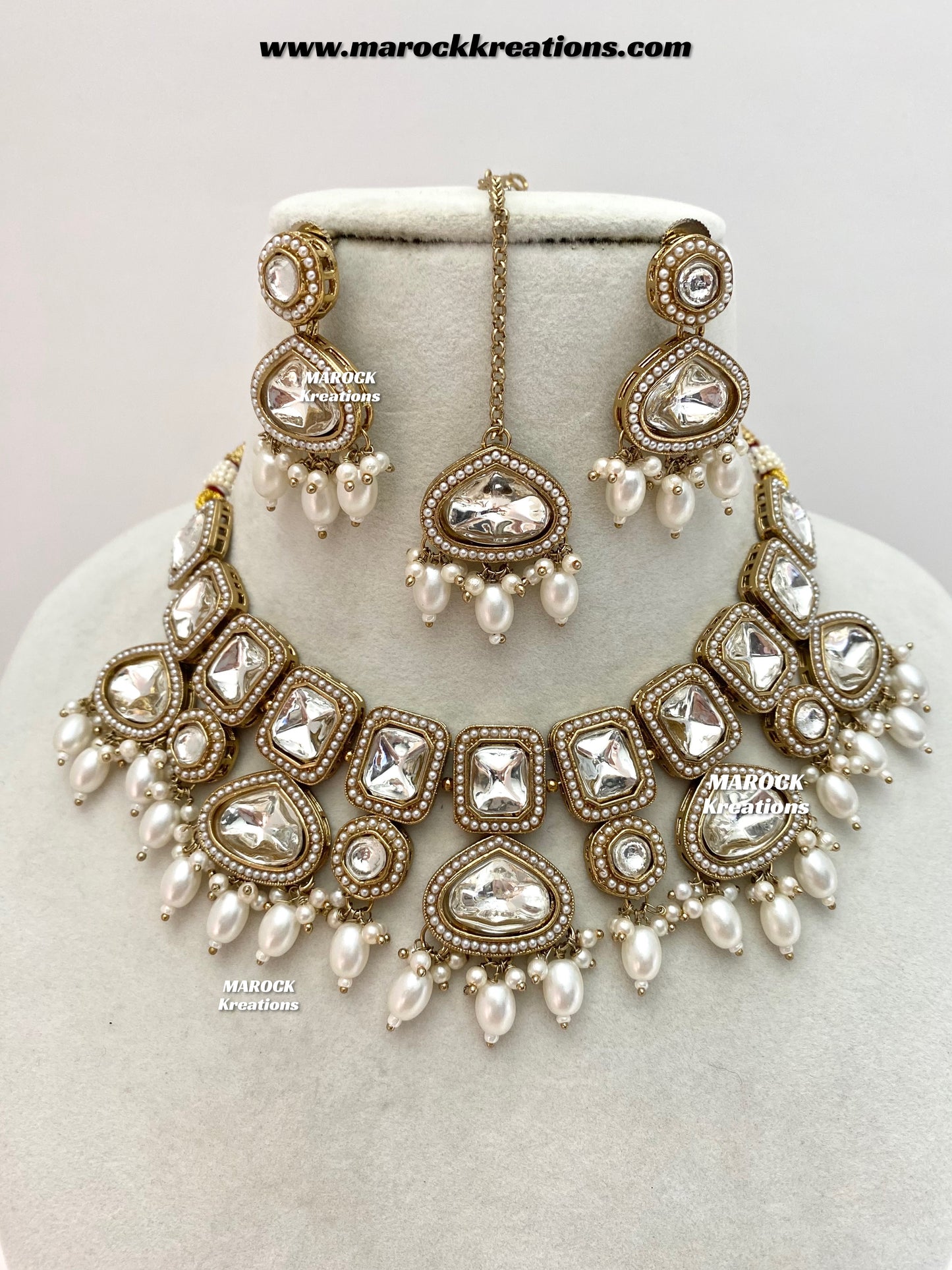 Lima Premium Quality uncut Kundan Choker/Necklace set