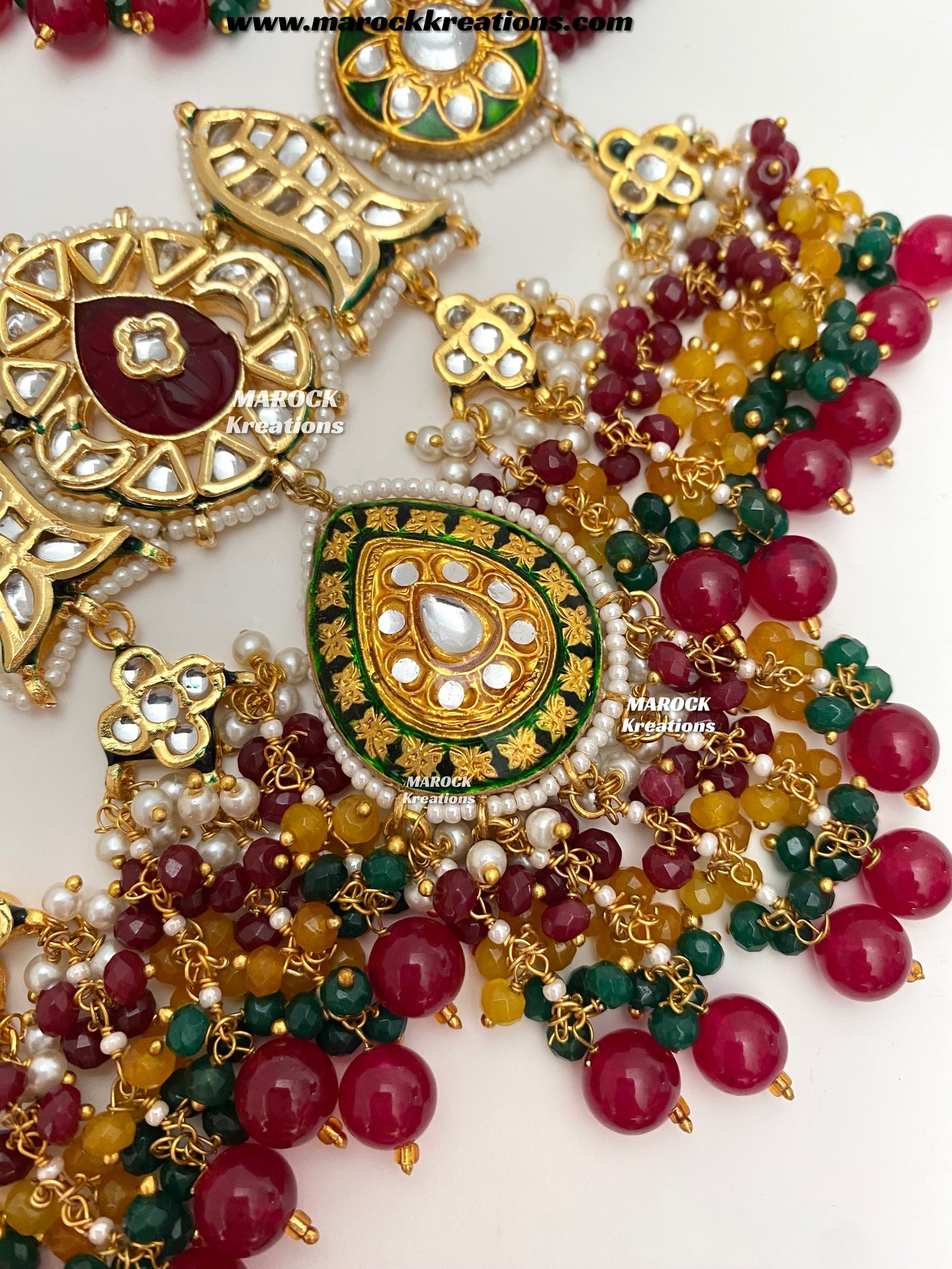 Jannat Premium Quality Kundan Meenakari Statement Choker set