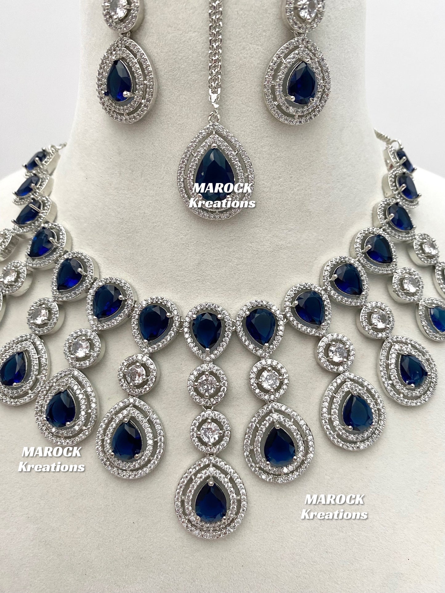 Soha American Diamond Necklace set