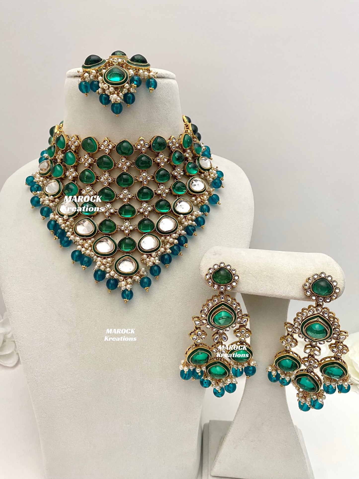 Connie Premium Quality Statement Kundan Necklace/Bridal set