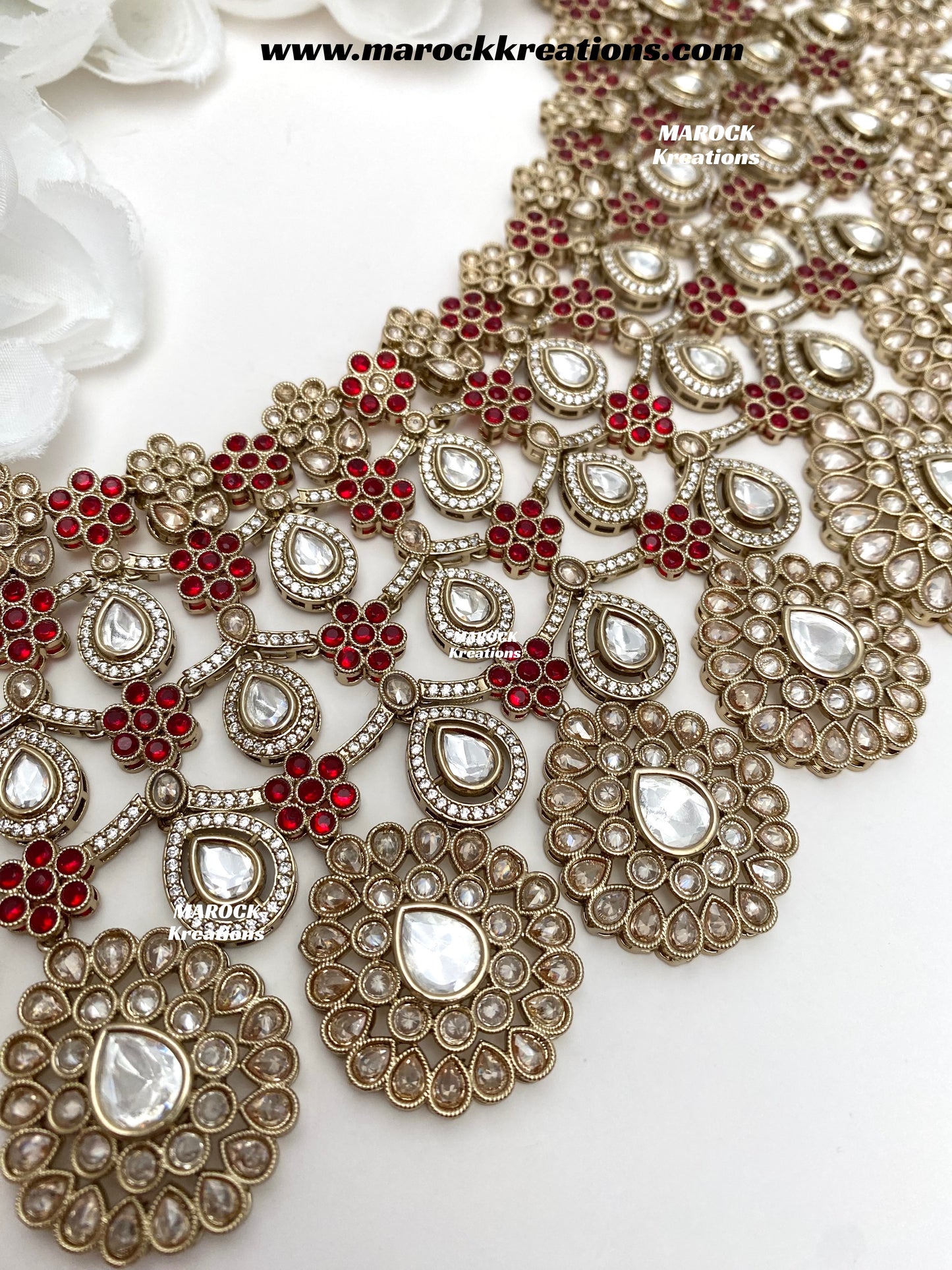 Premium Quality Moissanite Kundan Bridal set/bridal jewelry