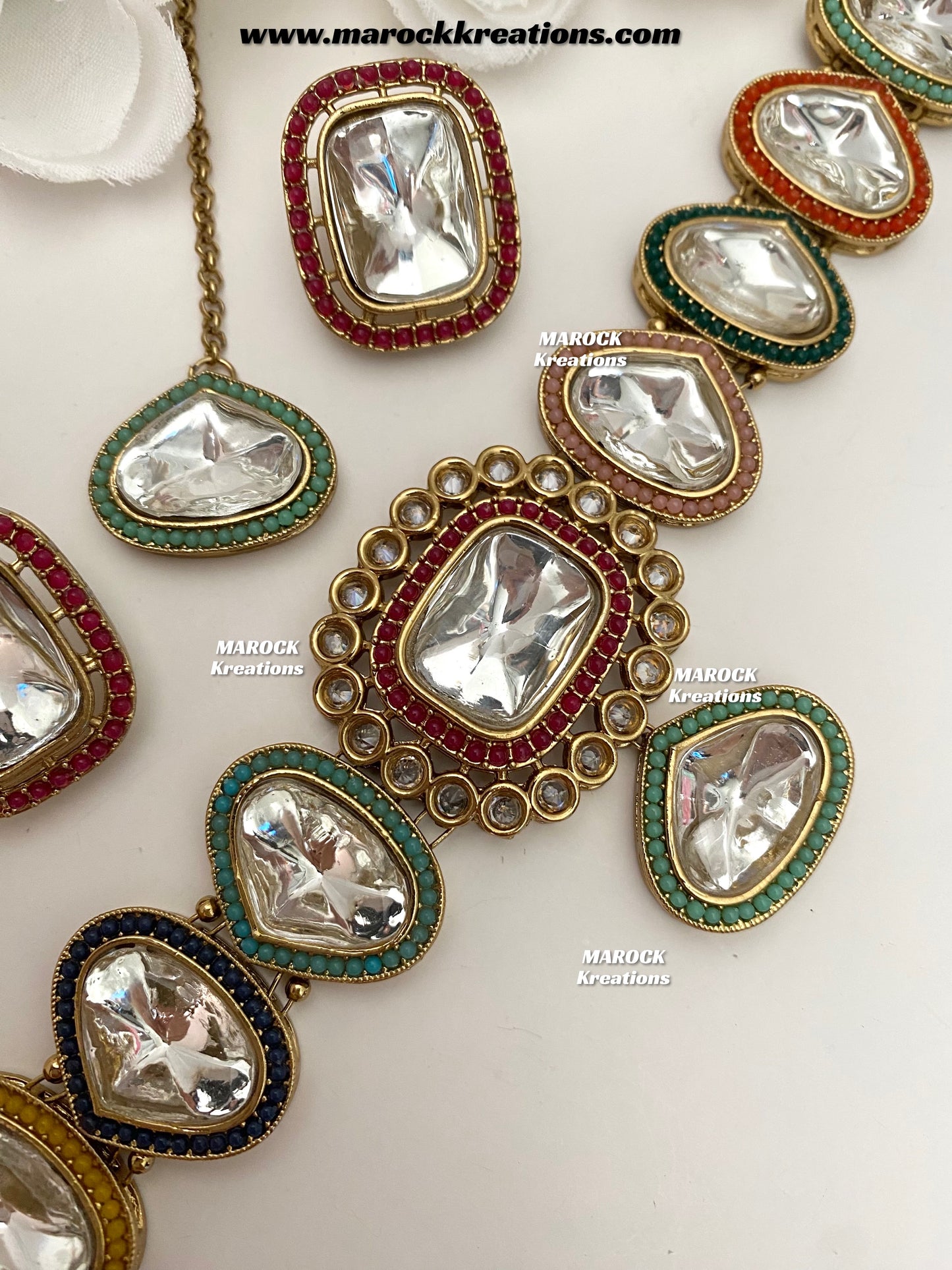 Ira Premium Quality Kundan statement choker set
