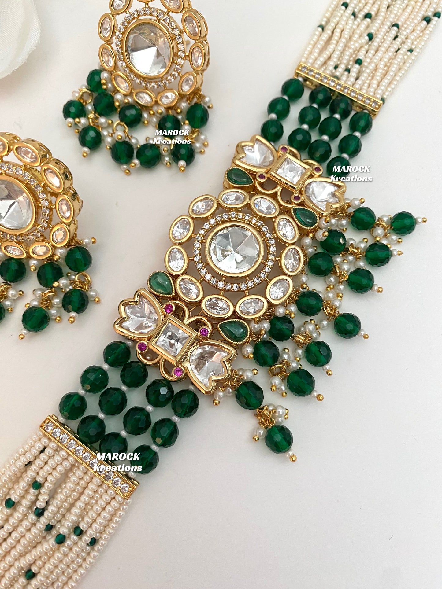 Bhawi Premium Quality Tyani inspired Kundan Choker set