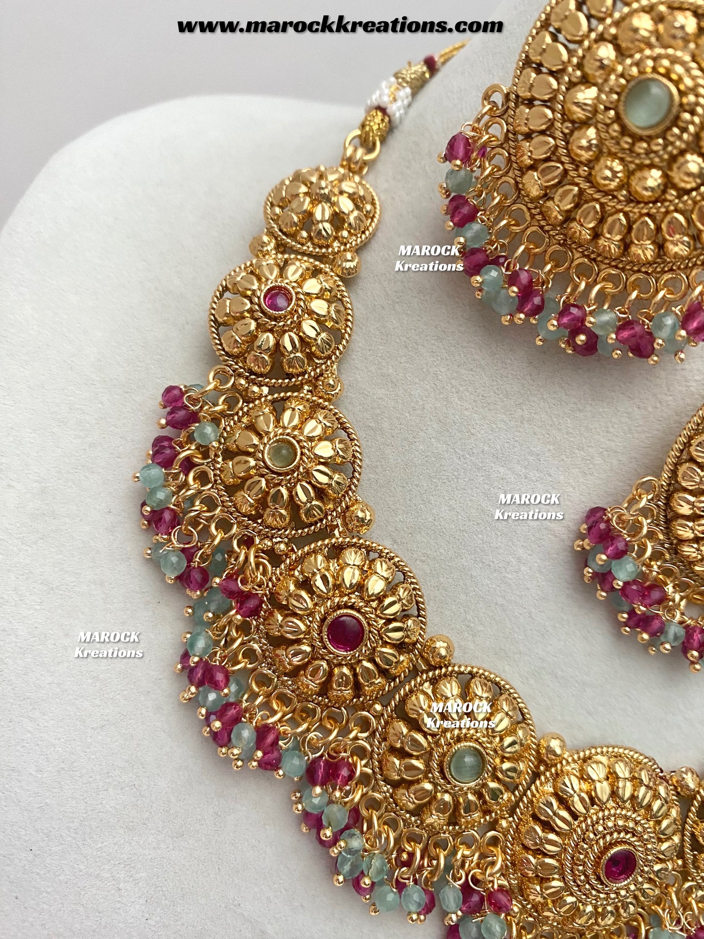 Roxana Premium Quality Gold Plated necklace set