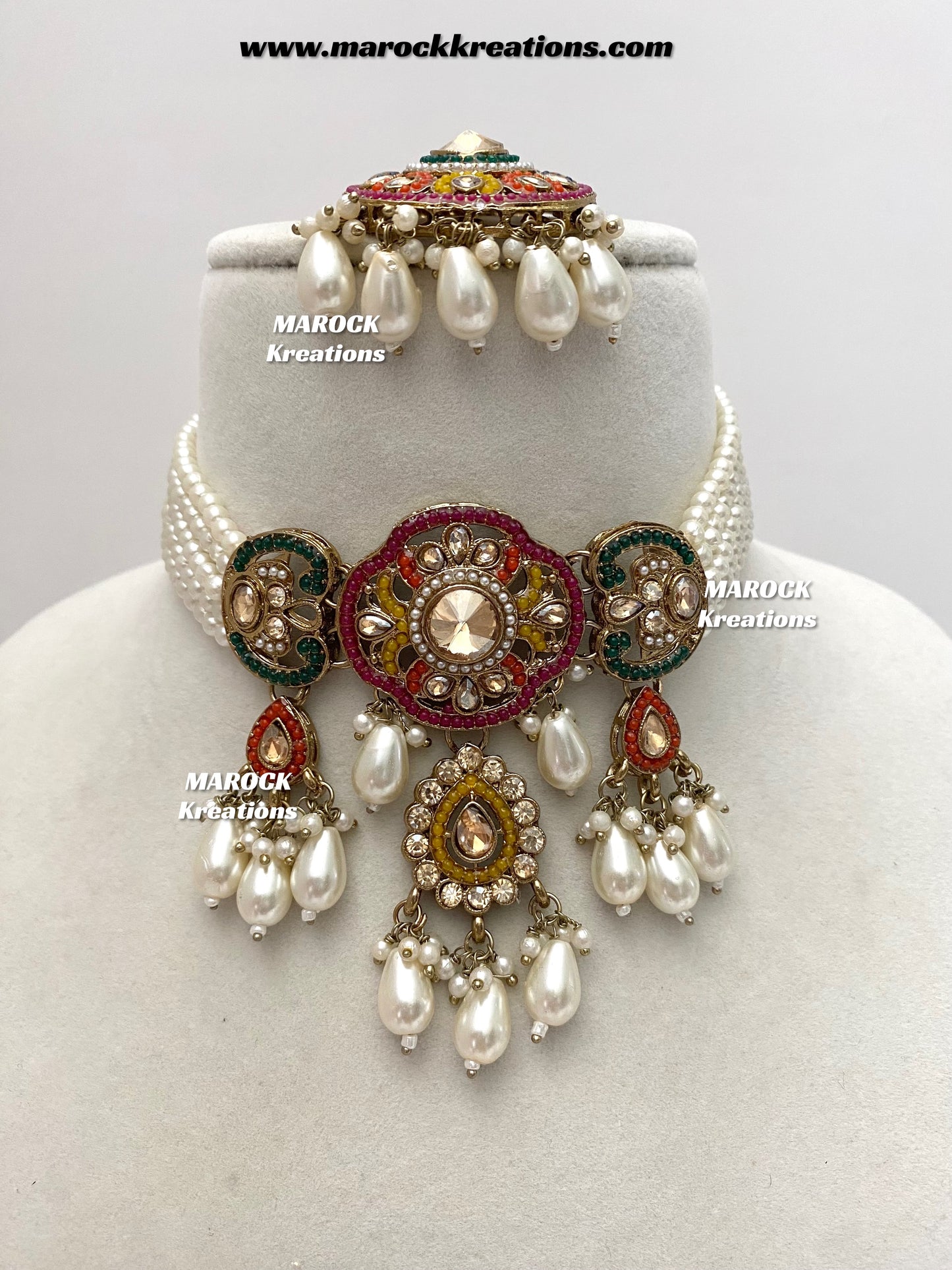 Meghna Polki choker set
