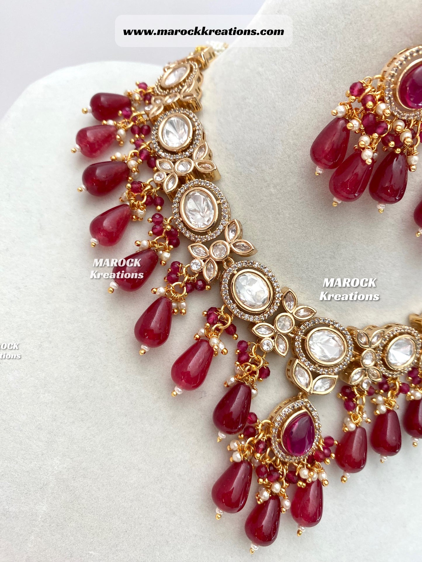 Premium Quality Tyani inspired Kundan gold plated Necklace set