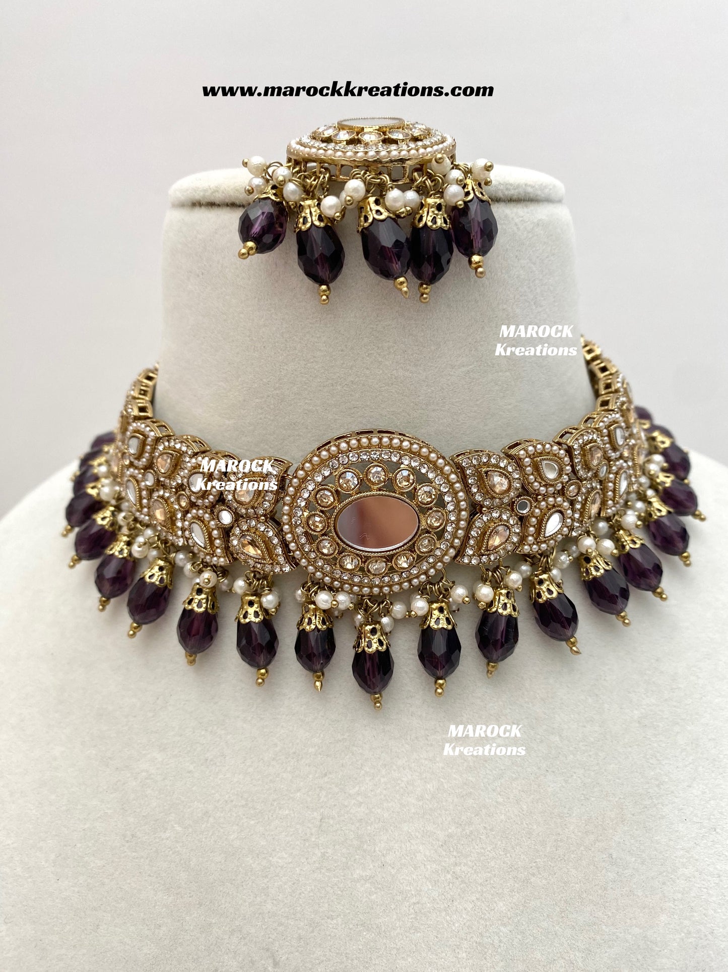 Resmin Premium Quality Mirror Choker set