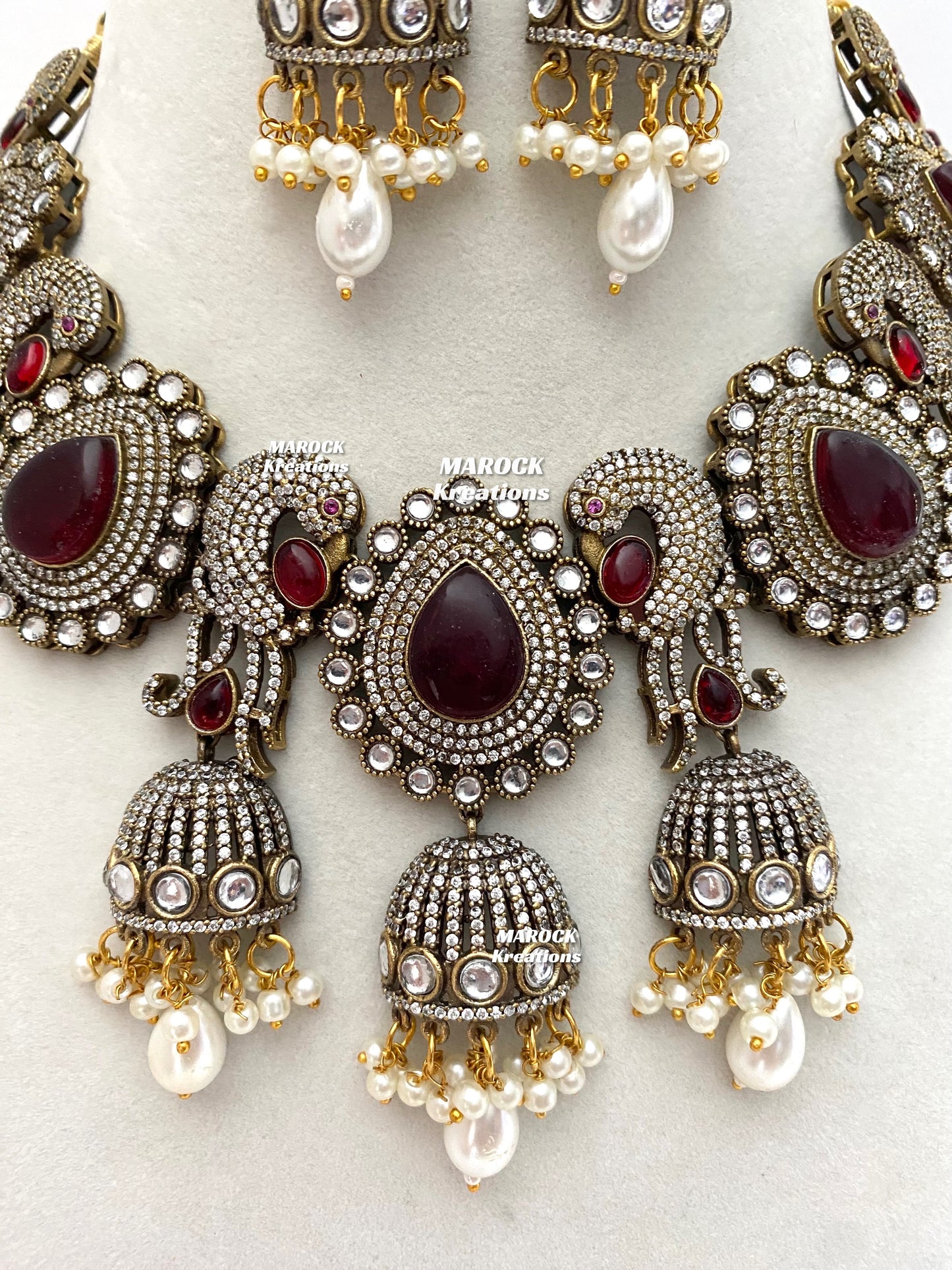 Stella Sabyasachi inspired Premium Quality Victorian Kundan Statement Necklace set