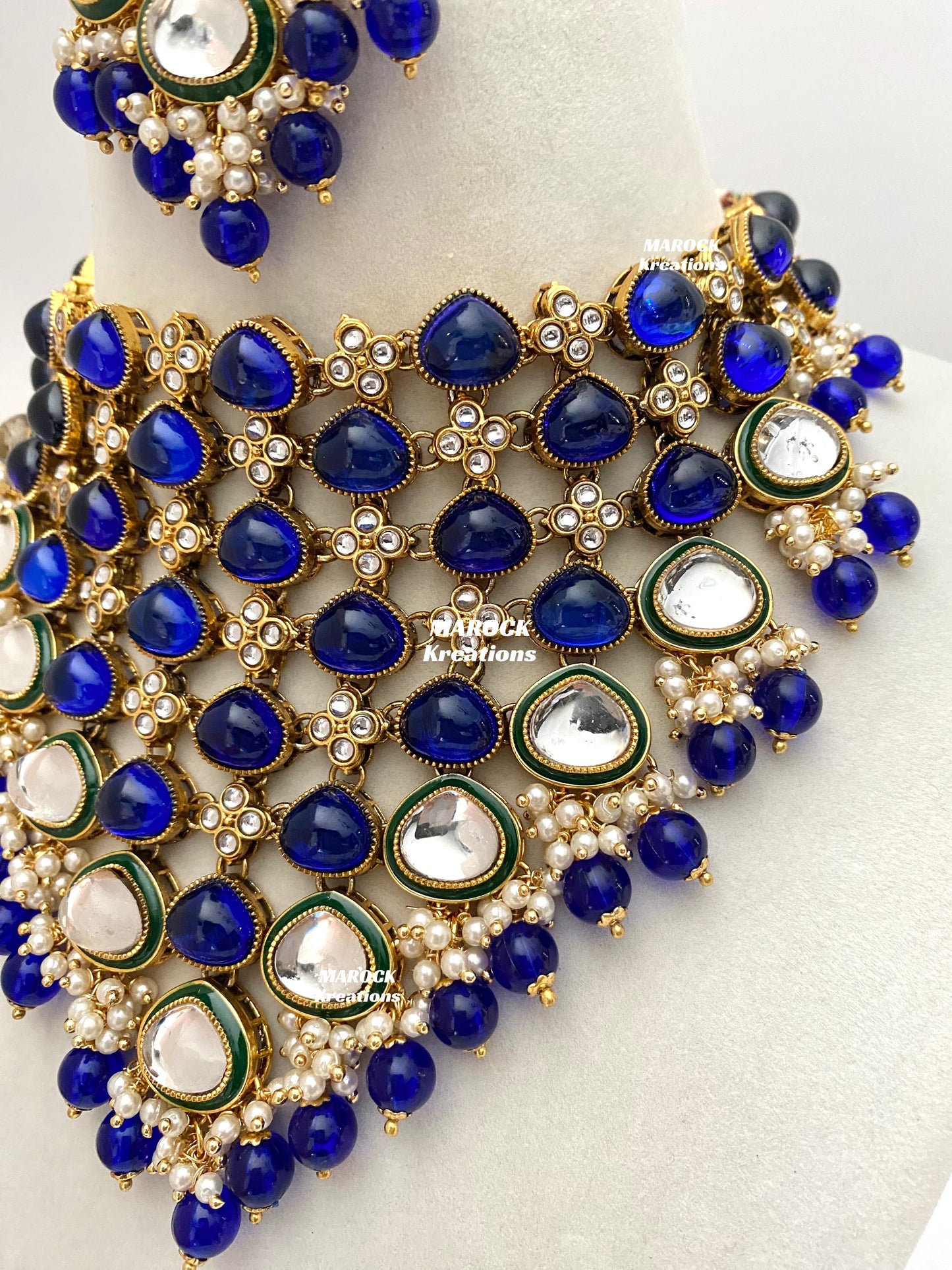Connie Premium Quality Statement Kundan Necklace/Bridal set
