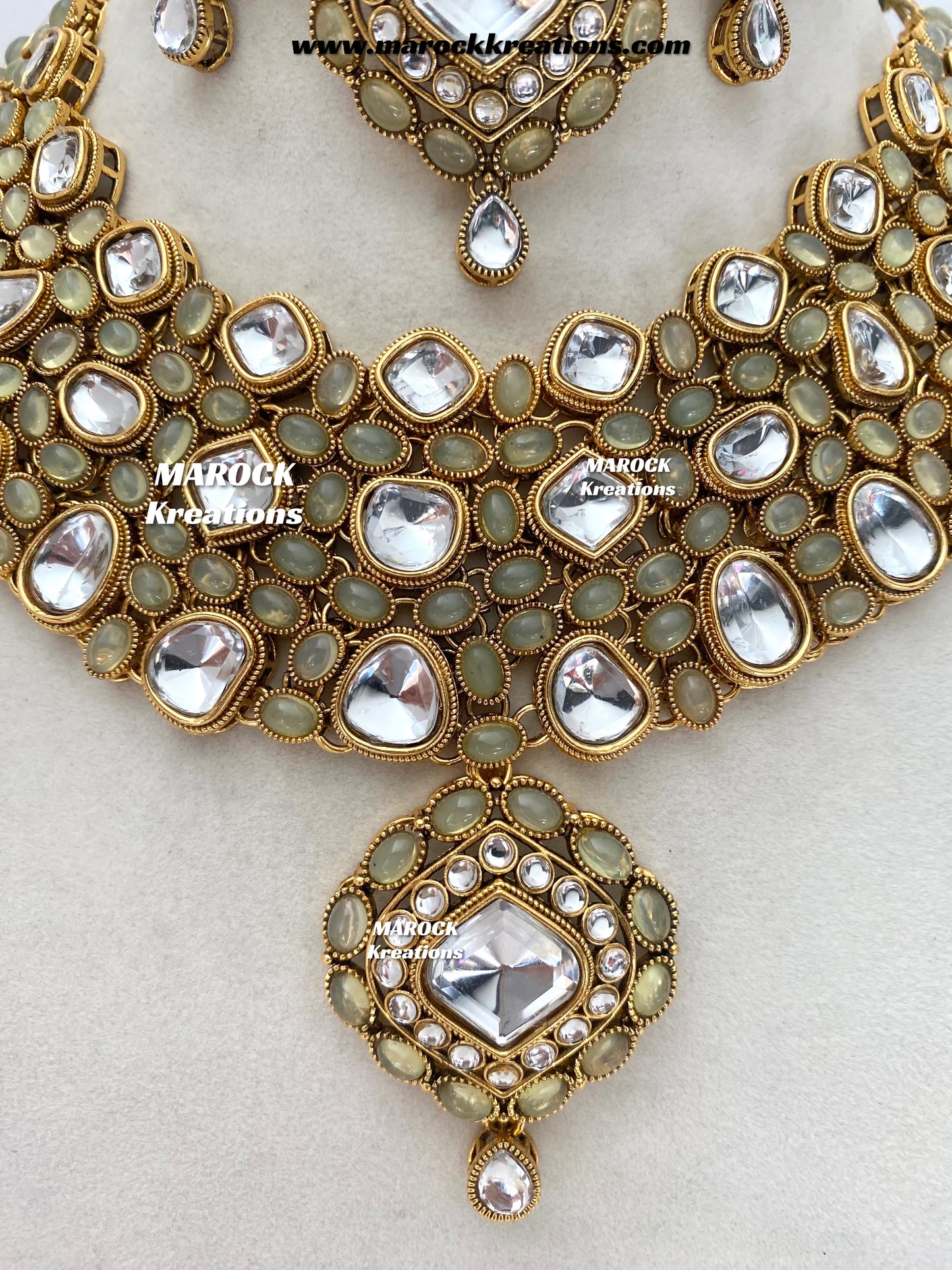 Roksana Sabyasachi inspired Premium Quality Kundan Statement Necklace set