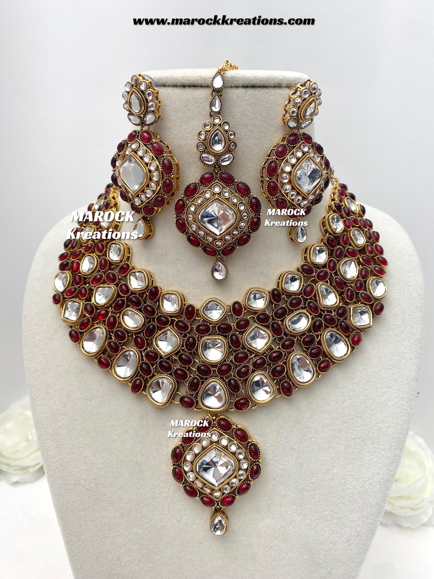 Roksana Sabyasachi inspired Premium Quality Kundan Statement Necklace set