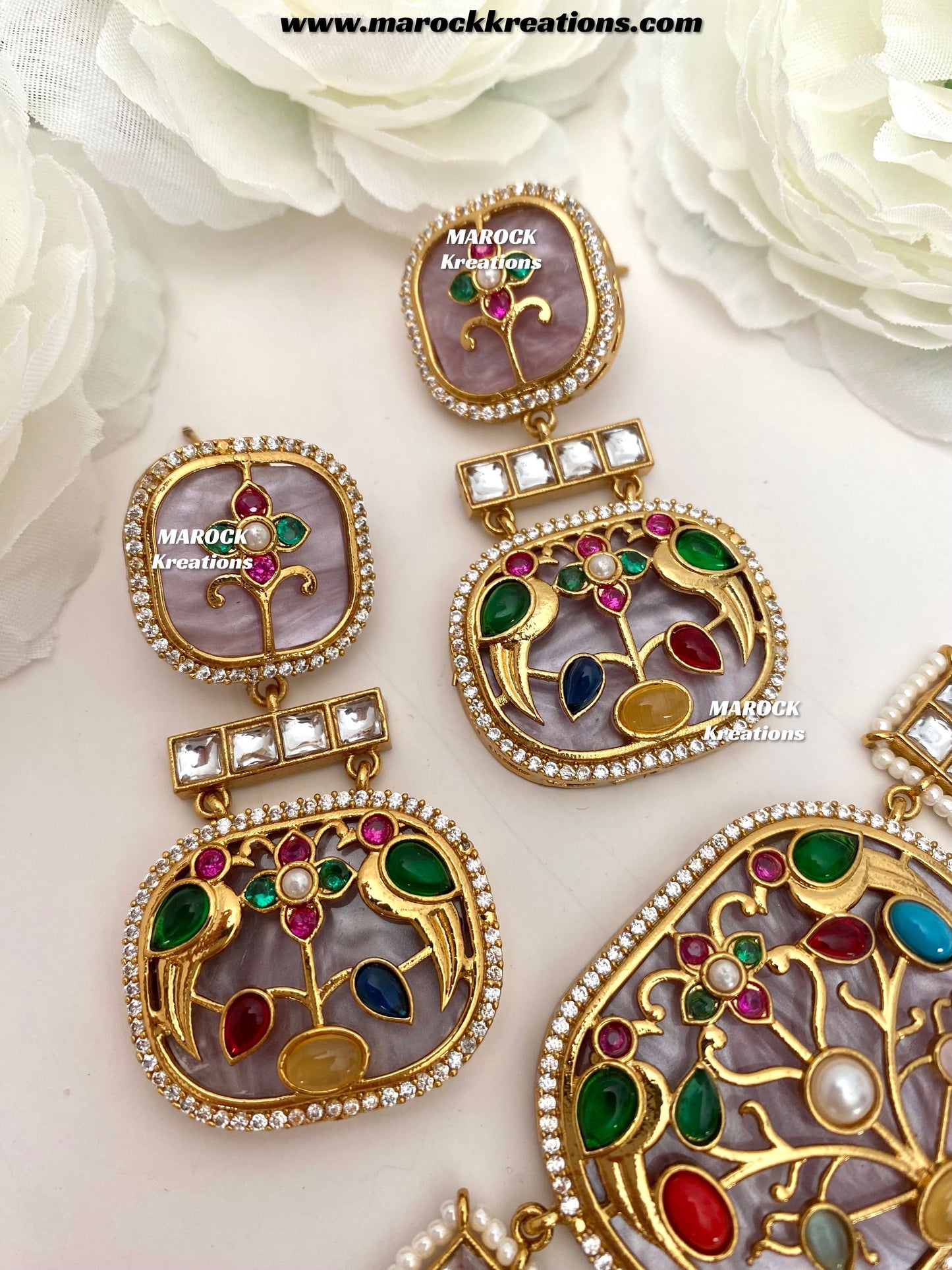 Swati Premium Quality sabyasachi inspired Statement kundan choker set