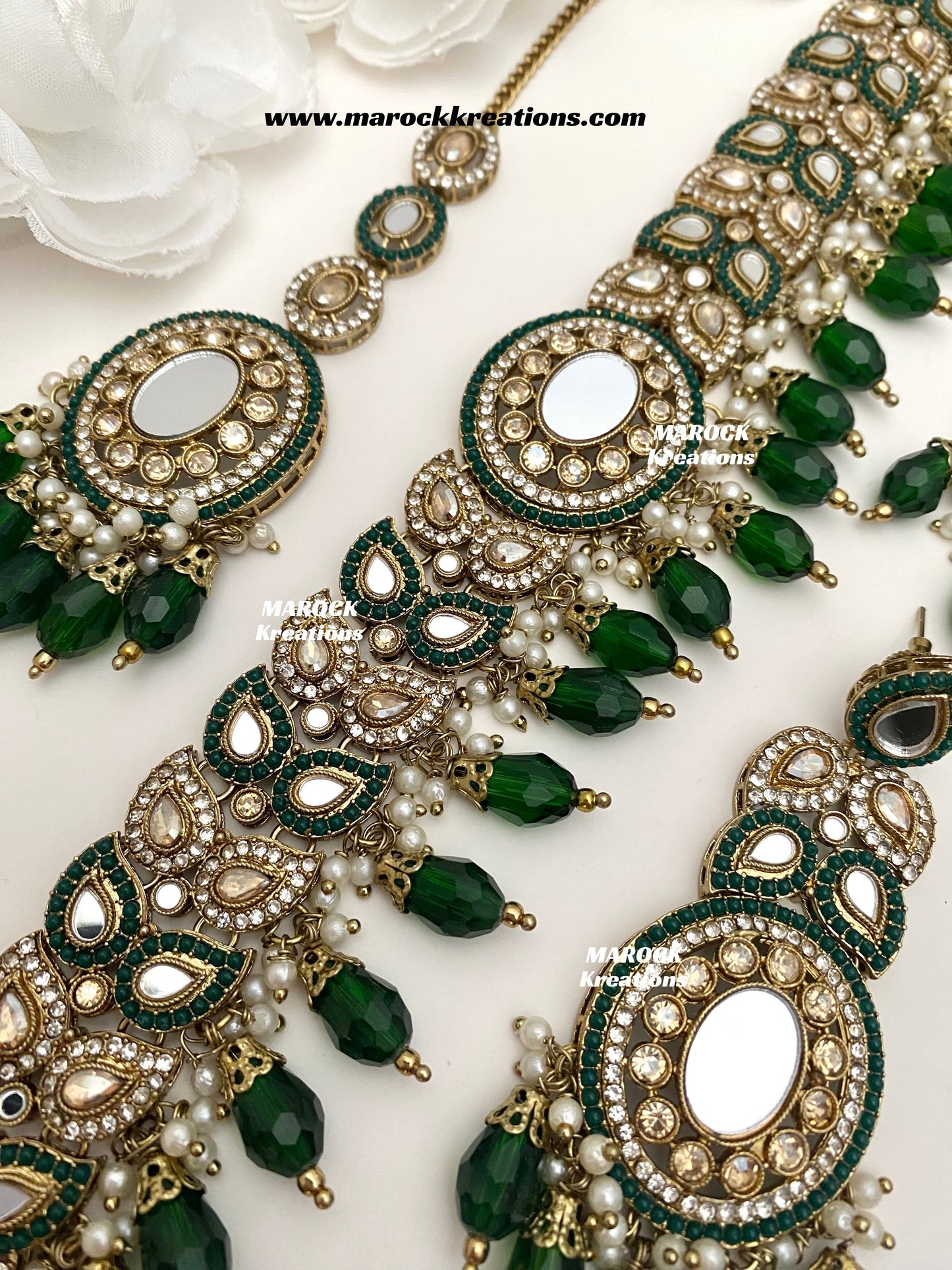Resmin Premium Quality Mirror Choker set