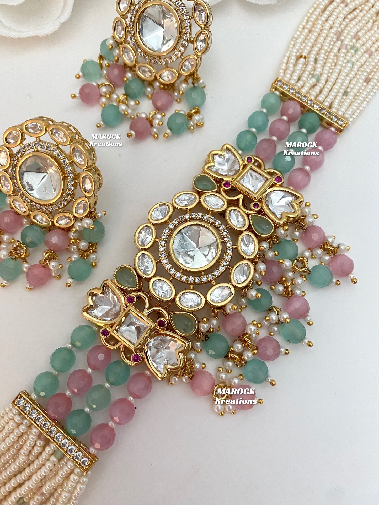 Bhawi Premium Quality Tyani inspired Kundan Choker set