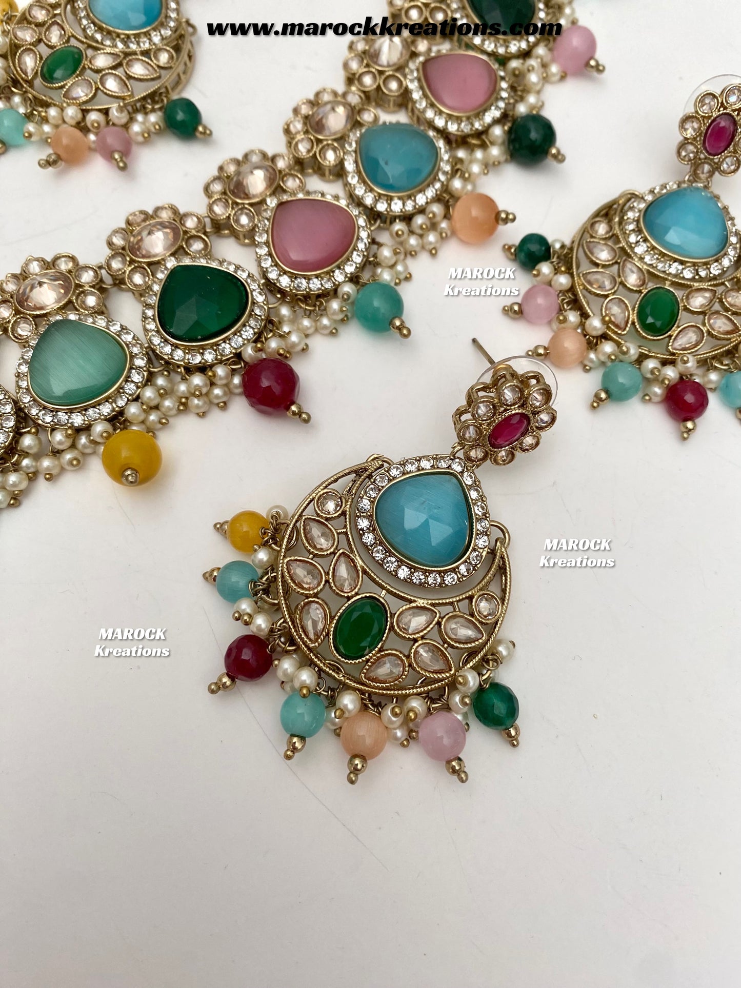 Kinjal Premium Quality Polki and Monalisa Statement Choker set