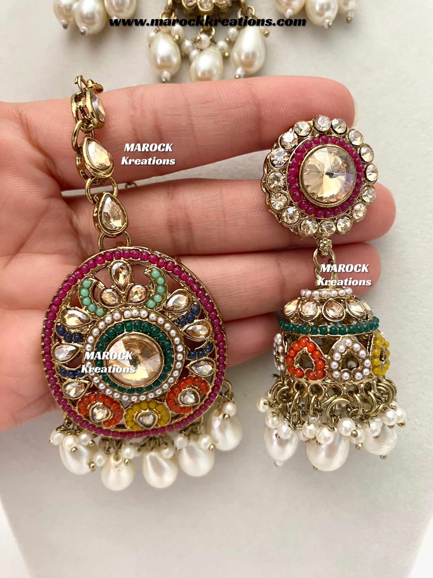 Meghna Polki choker set