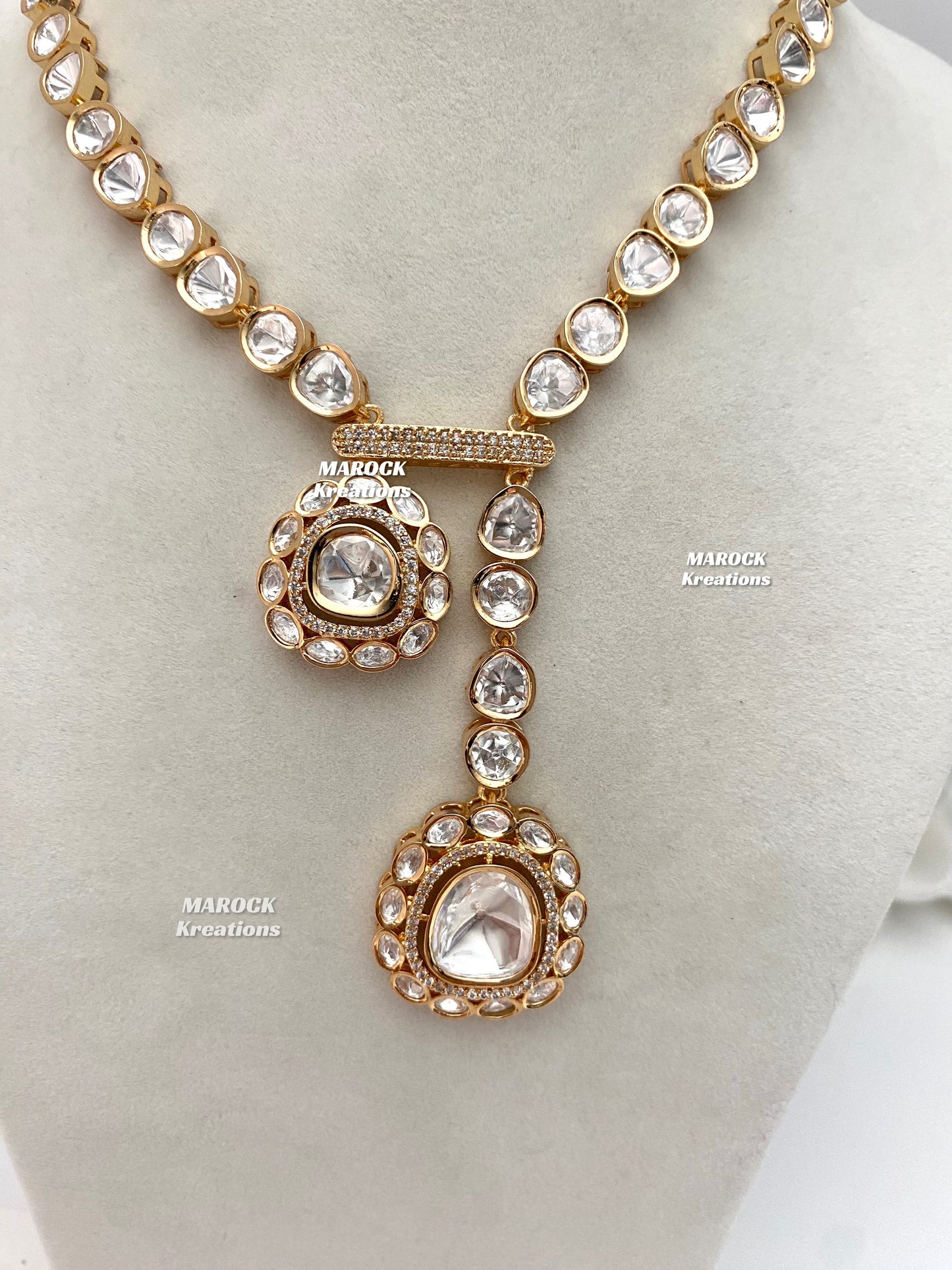 Abida Tyani inspired Premium Quality Kundan Necklace set