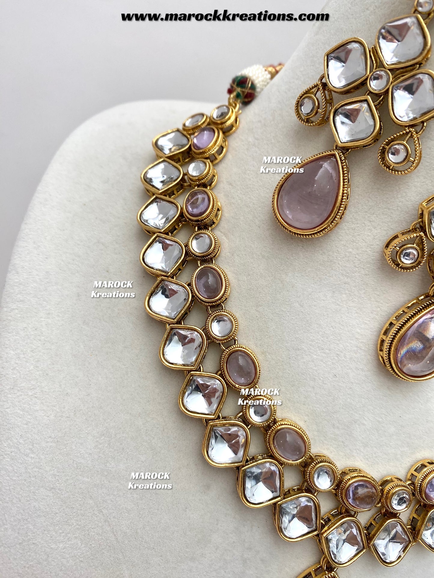 Romana Premium Quality Kundan Statement Necklace set