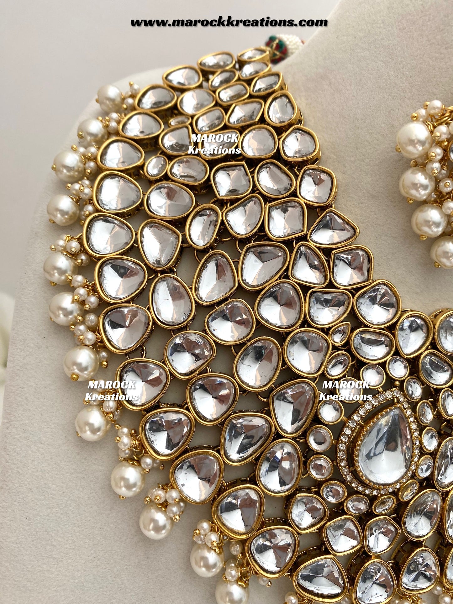 Ruhi Premium Quality Statement Kundan Necklace/Bridal set
