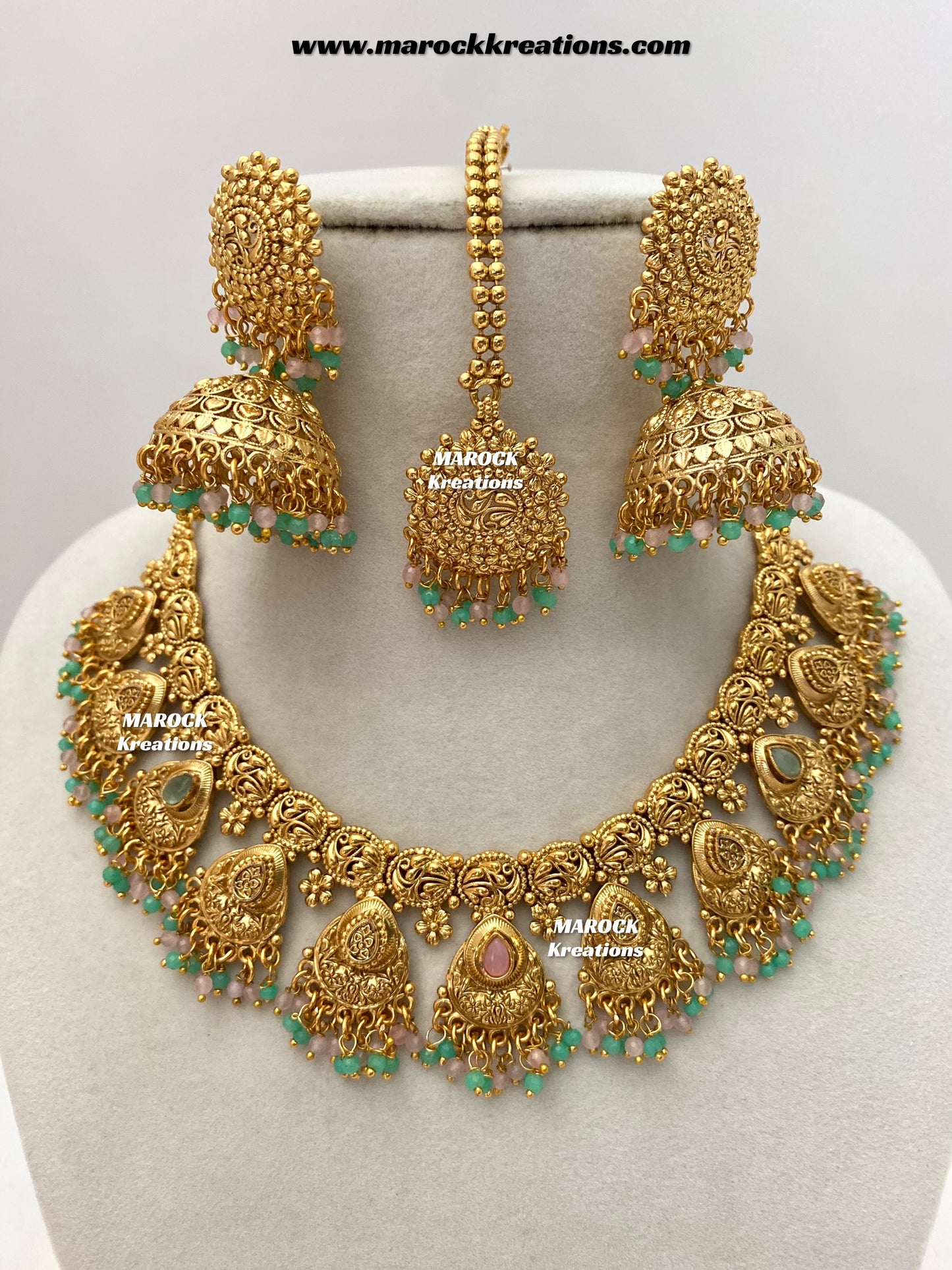Lipika Premium Quality Gold Plated necklace set