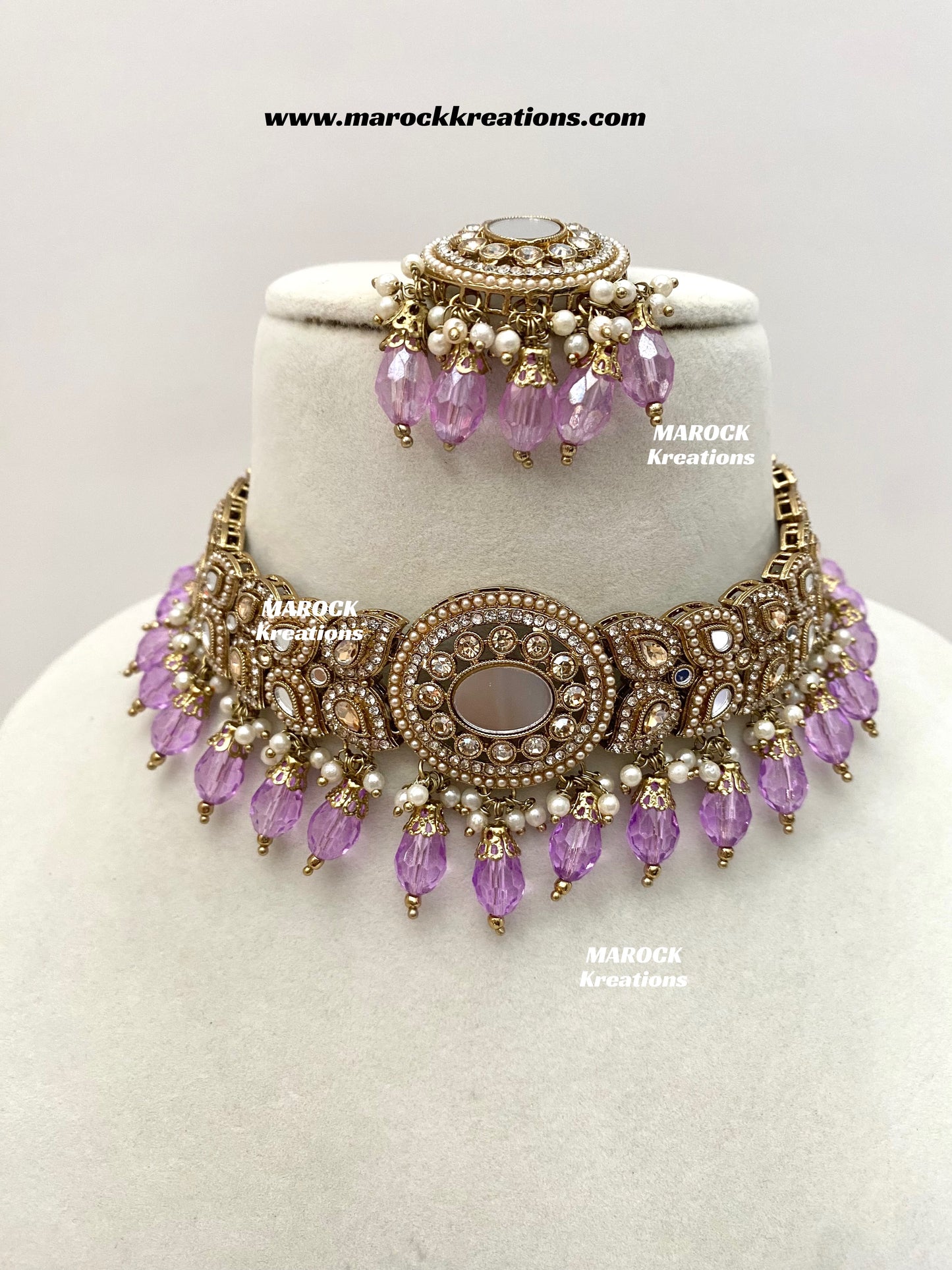 Resmin Premium Quality Mirror Choker set