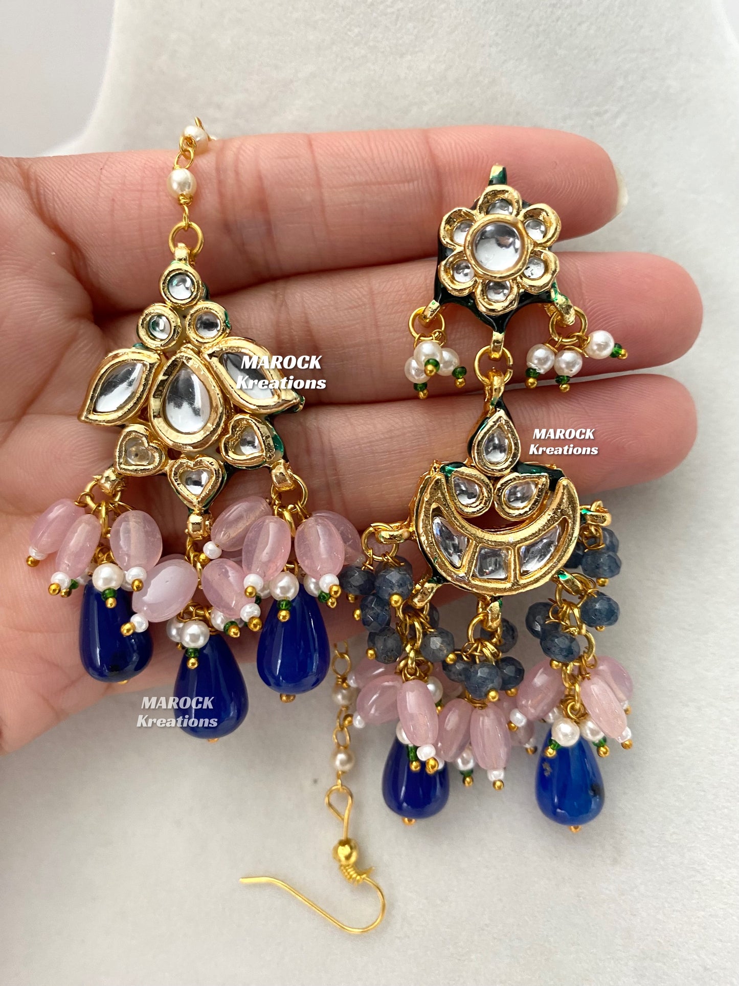Brinda Premium Quality Kundan Meenakari Statement Choker set