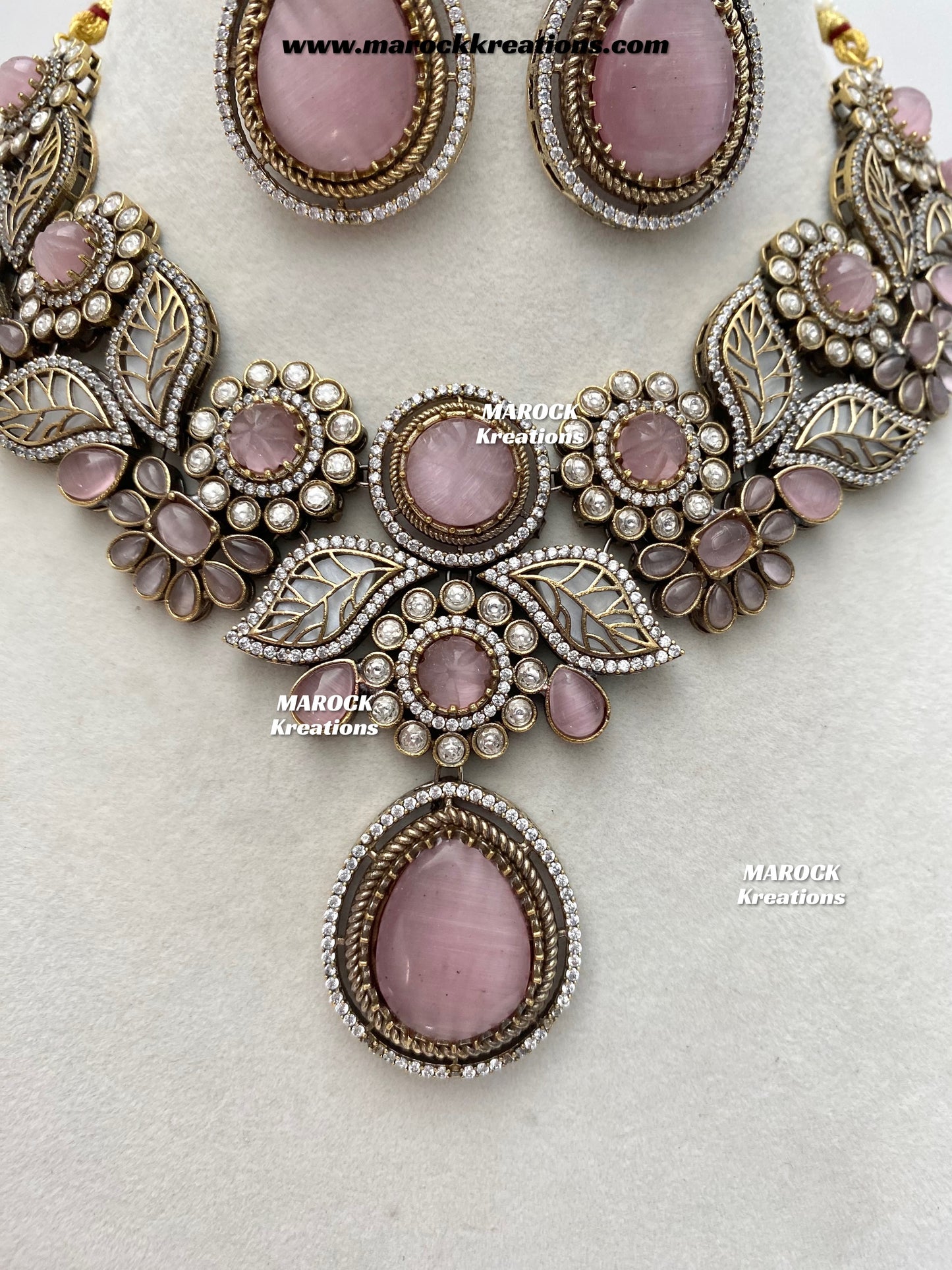 Angela Sabyasachi inspired Premium Quality Moissanite Kundan Necklace set