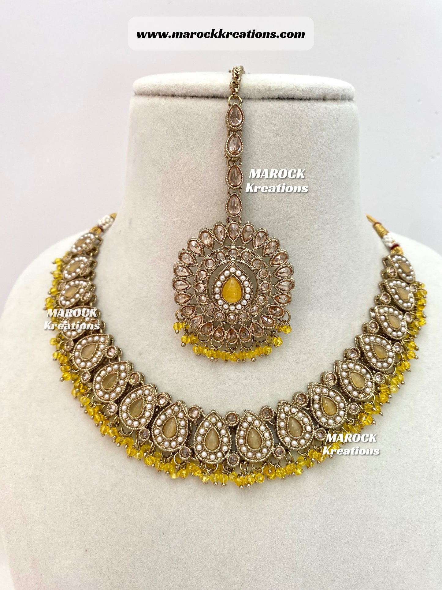 Tina Antique Polki Necklace set