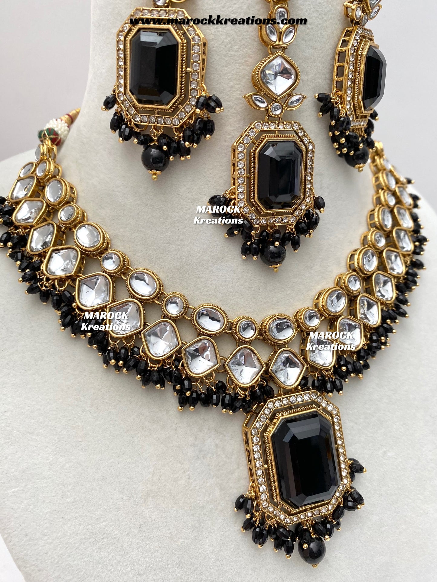 Shabnam Premium Quality Kundan Statement Necklace set