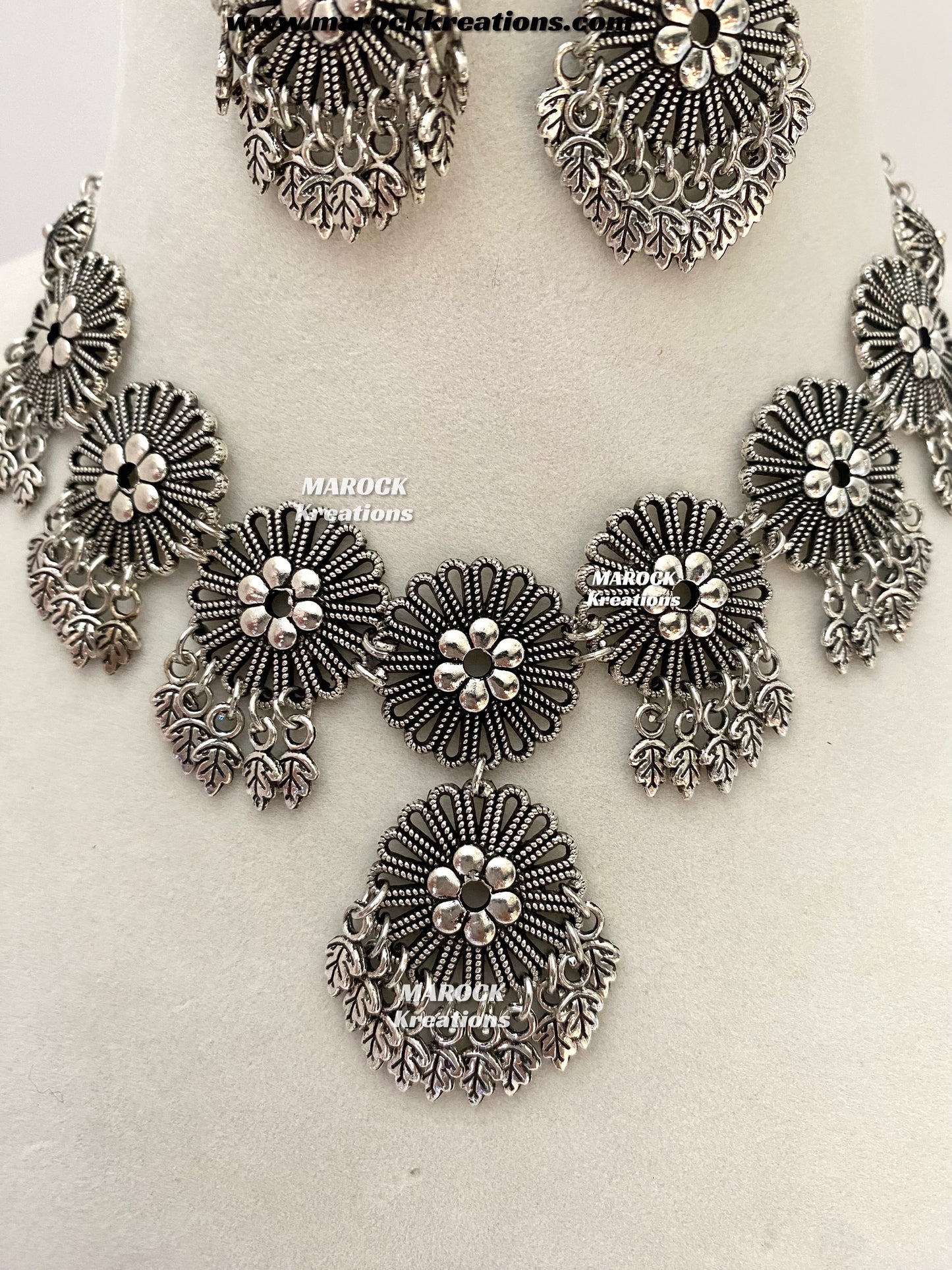 Oxidized Necklace set