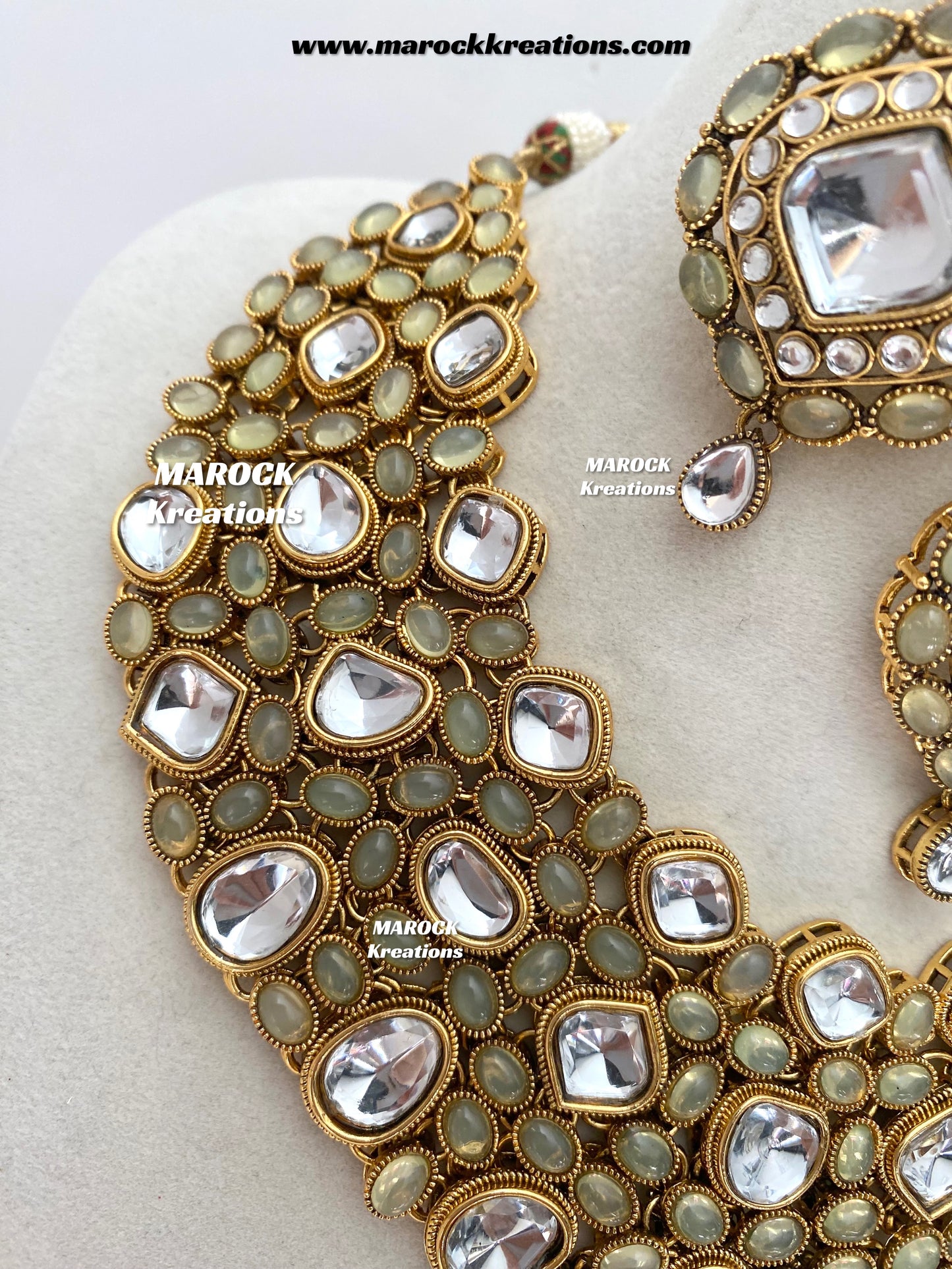 Roksana Sabyasachi inspired Premium Quality Kundan Statement Necklace set
