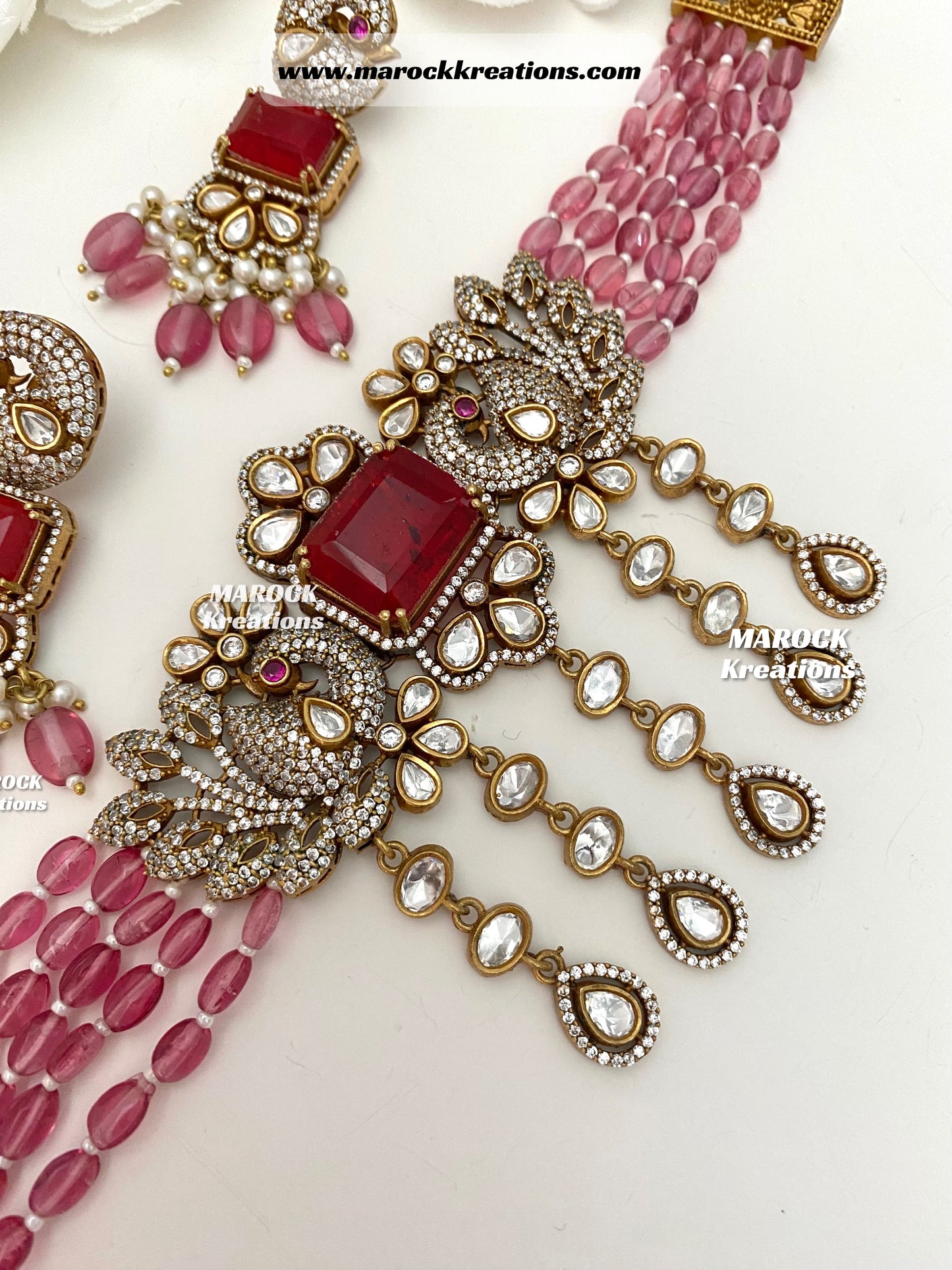 Premium Quality Tyani inspired Kundan gold plated statement choker set