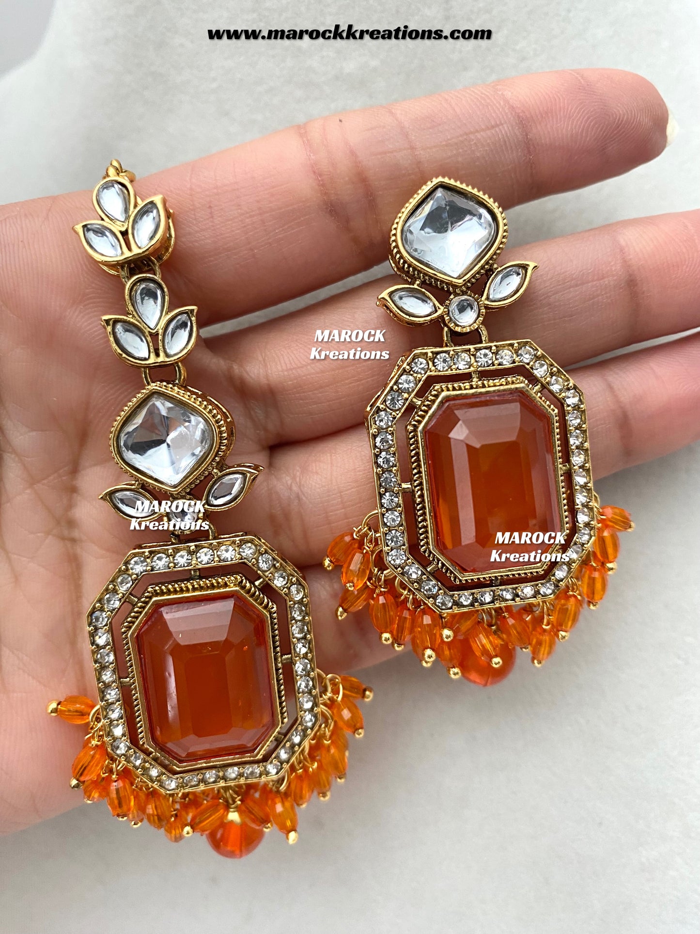 Shabnam Premium Quality Kundan Statement Necklace set