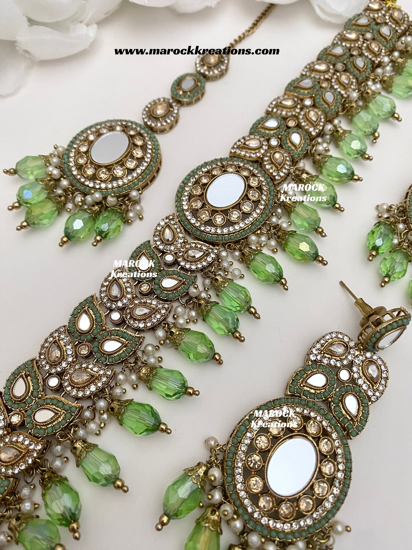 Resmin Premium Quality Mirror Choker set