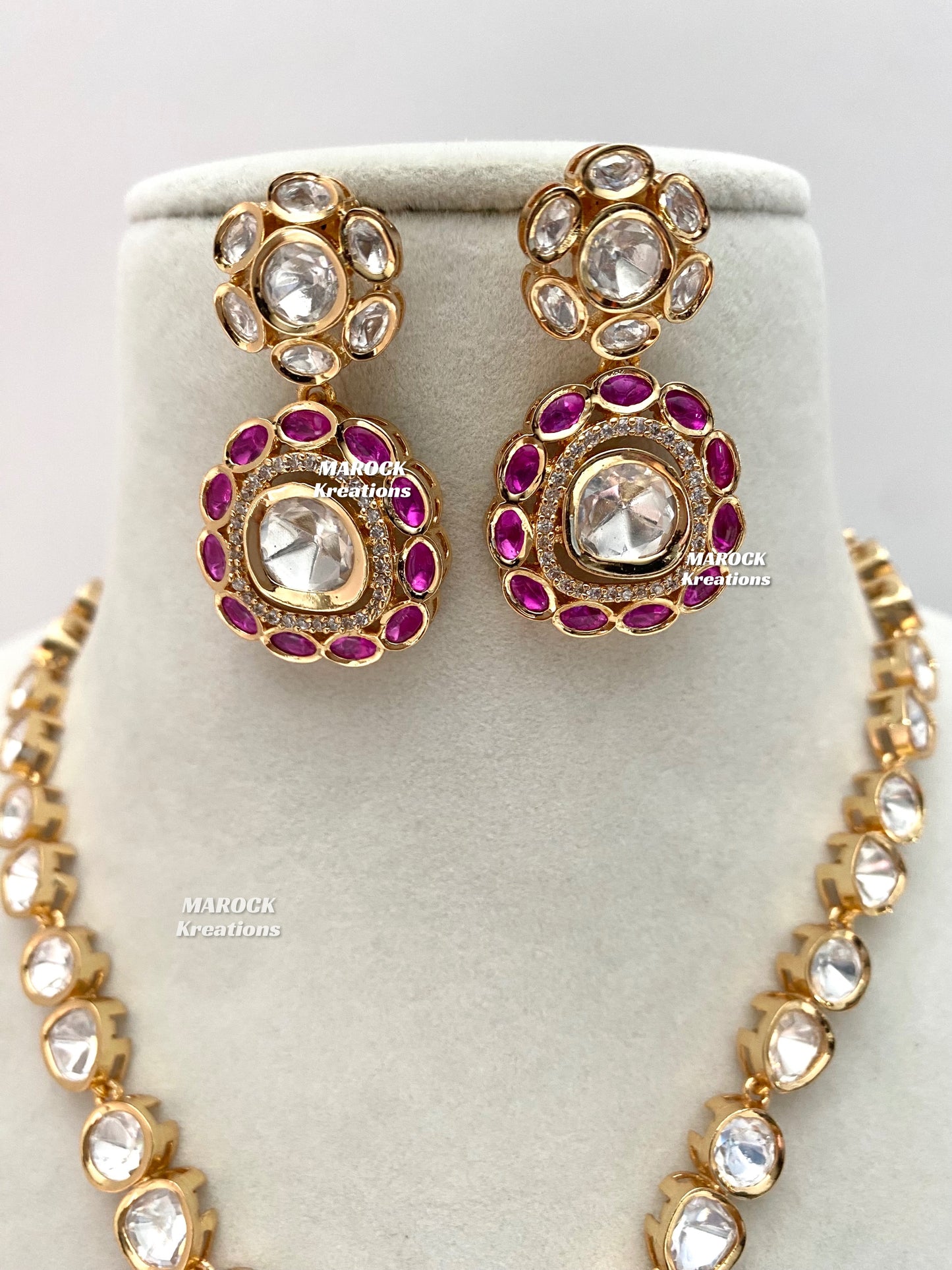 Abida Tyani inspired Premium Quality Kundan Necklace set
