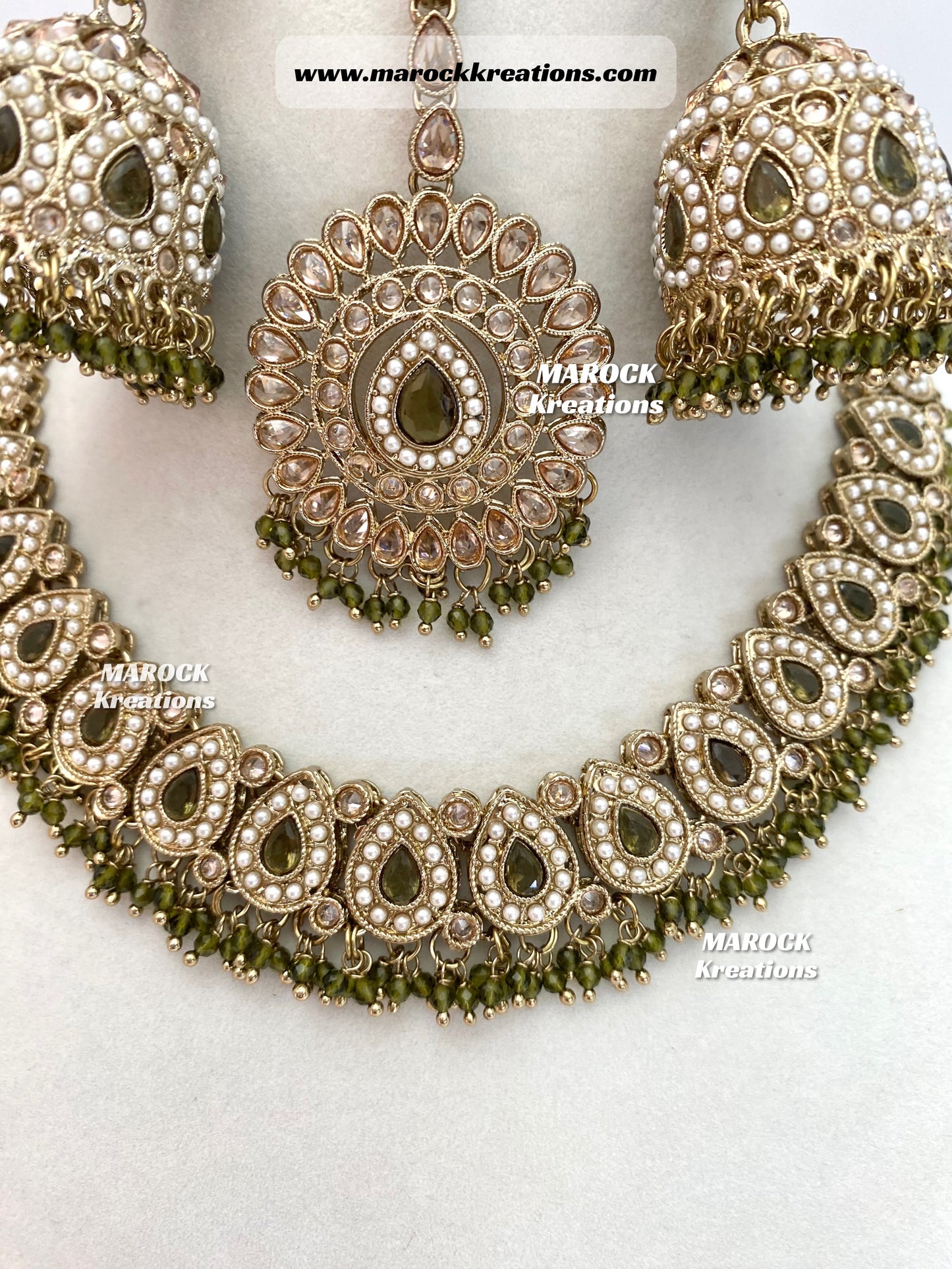 Tina Antique Polki Necklace set