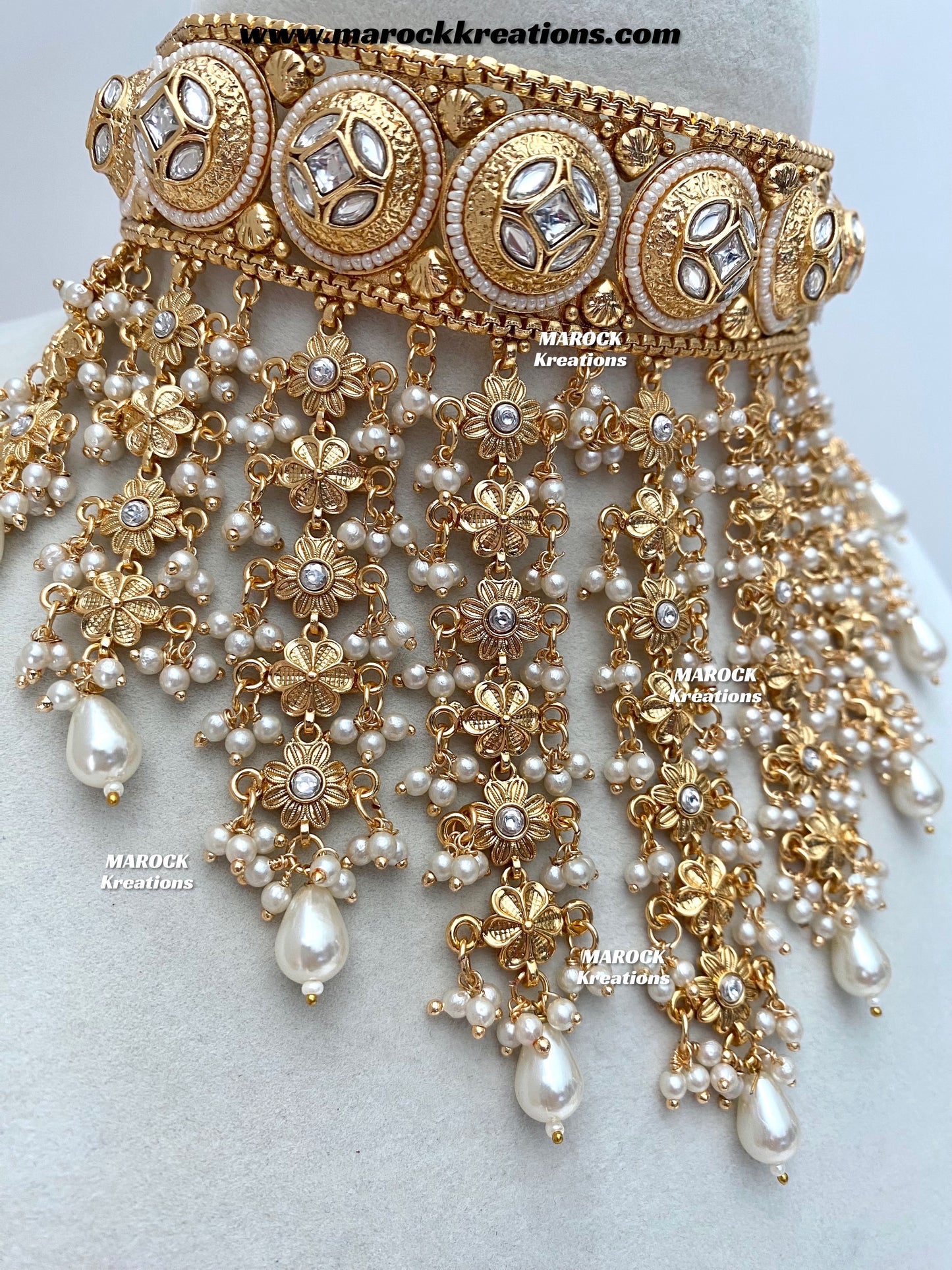 Nayeli Premium Quality Gold Plated statement choker set