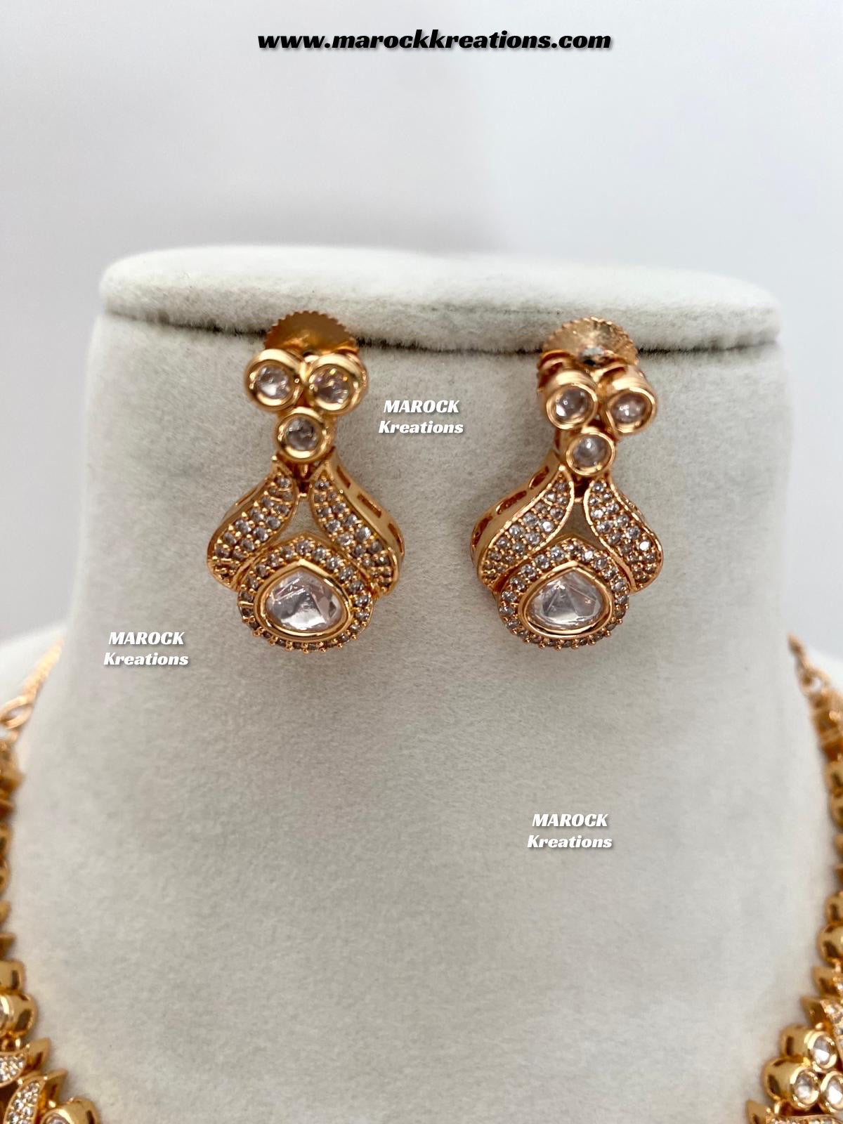 Malini Premium Quality tyani inspired Kundan Necklace set