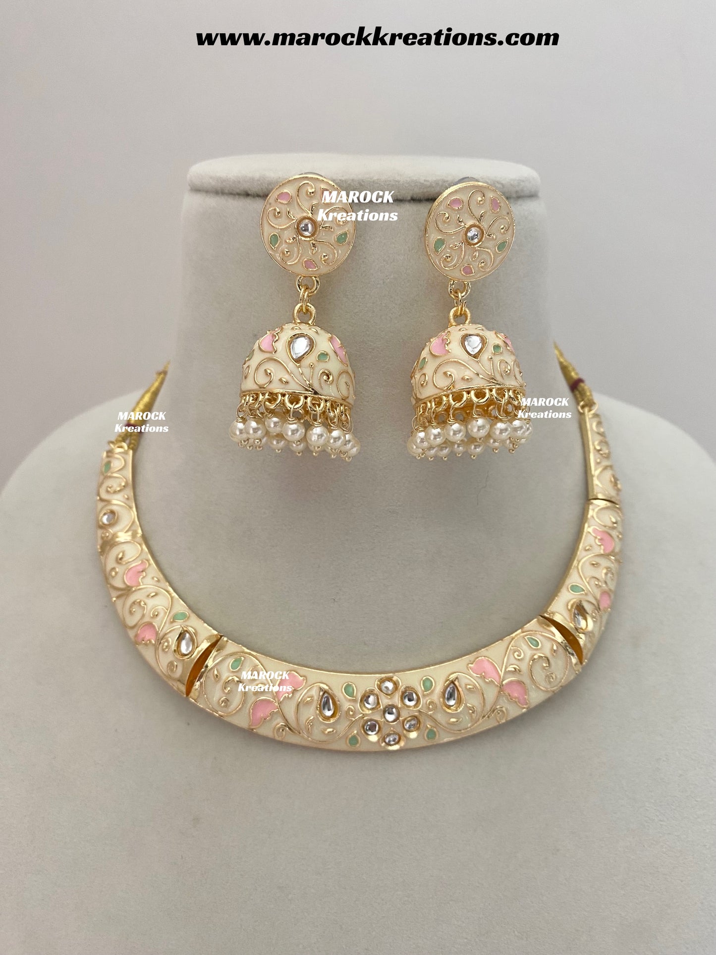 Moli Kundan Meenakari Necklace set