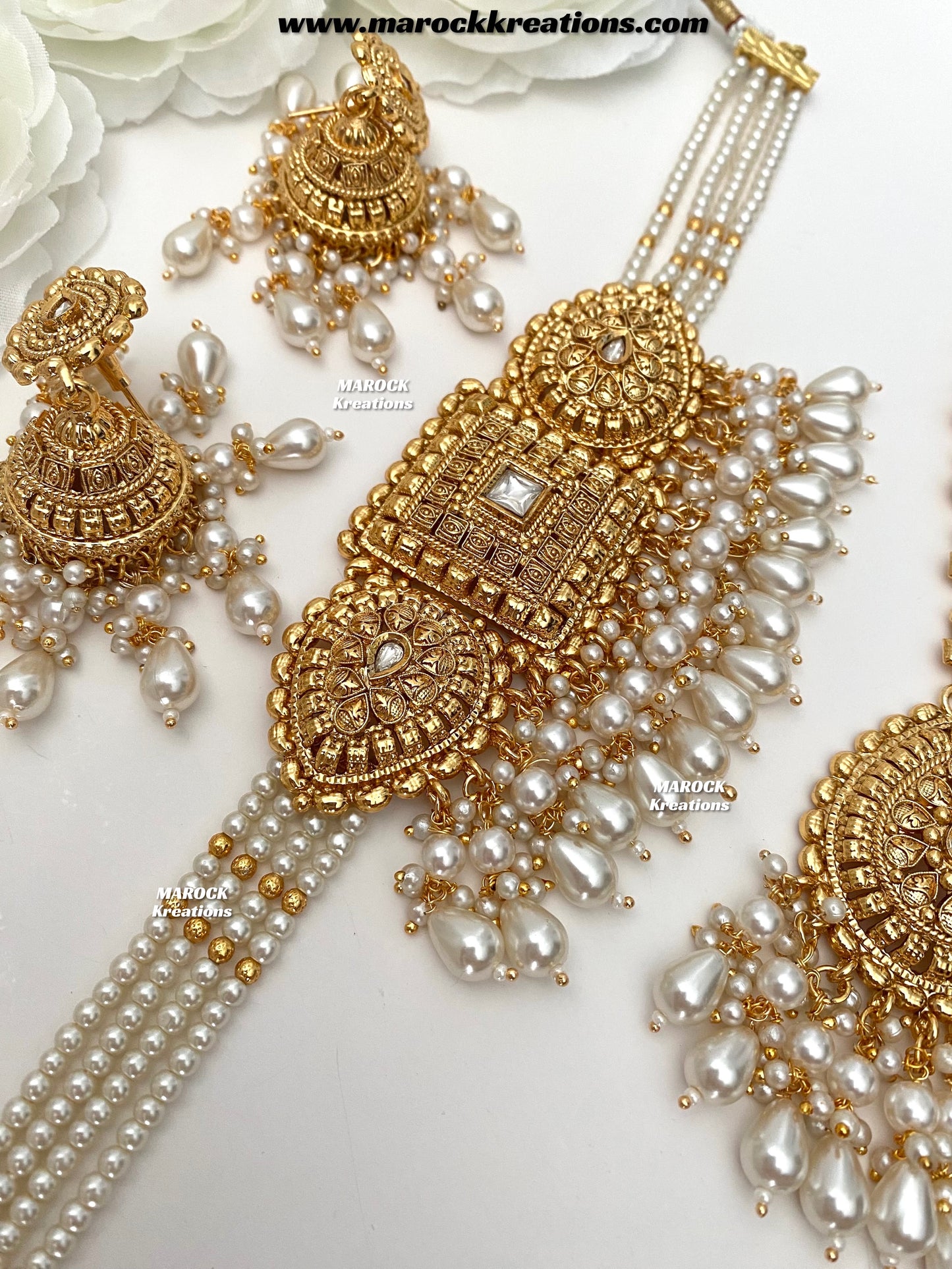 Asna Premium Quality Gold Plated statement choker set