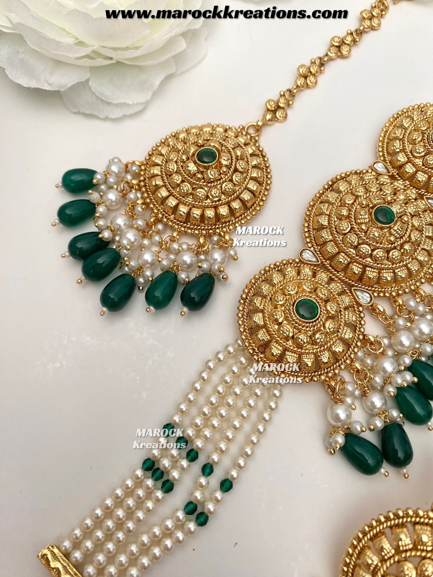 Anuja Premium Quality Gold Plated statement choker set